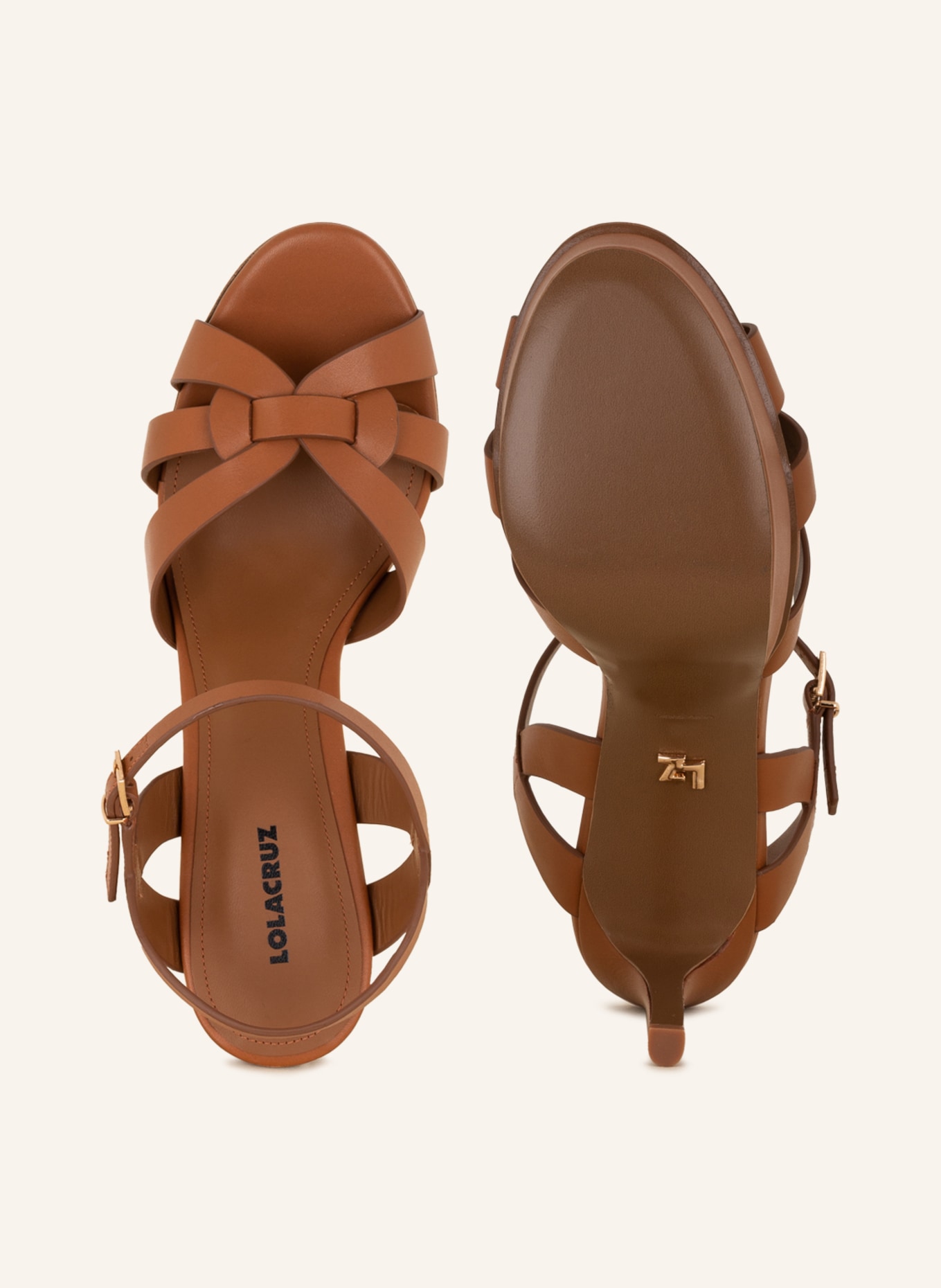 Lola Cruz Platform sandals, Color: BROWN (Image 5)