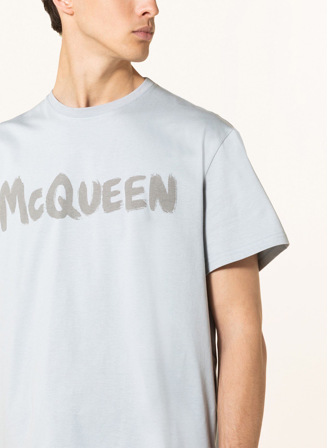 Alexander McQUEEN T-Shirt, Farbe: BLAUGRAU (Bild 4)