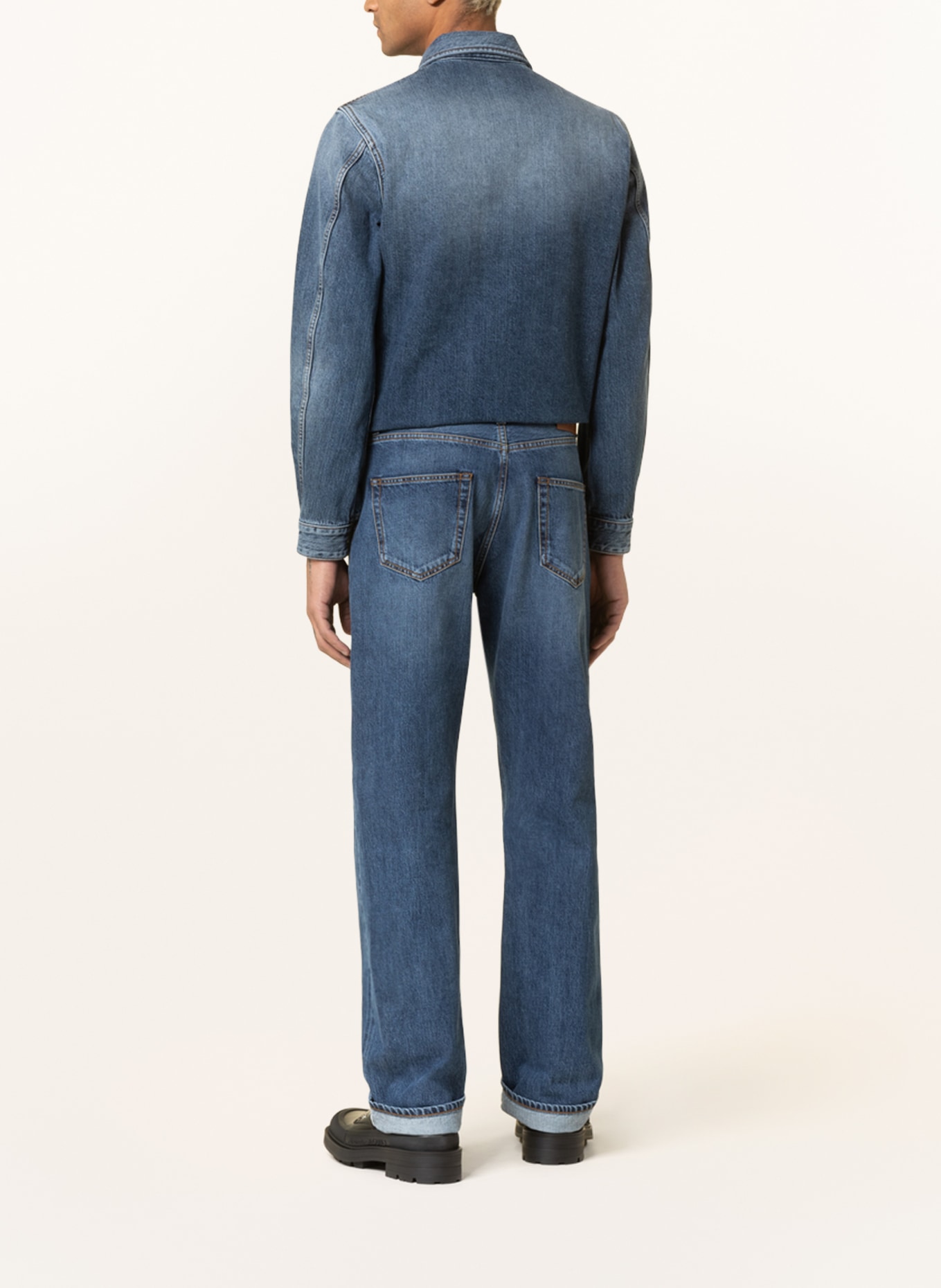 Alexander McQUEEN Jeans Straight Fit, Farbe: 4001 BLUE WASHED (Bild 3)