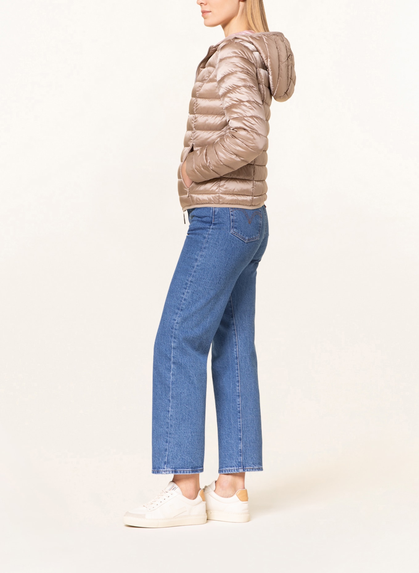 monari Quilted jacket, Color: LIGHT BROWN (Image 4)