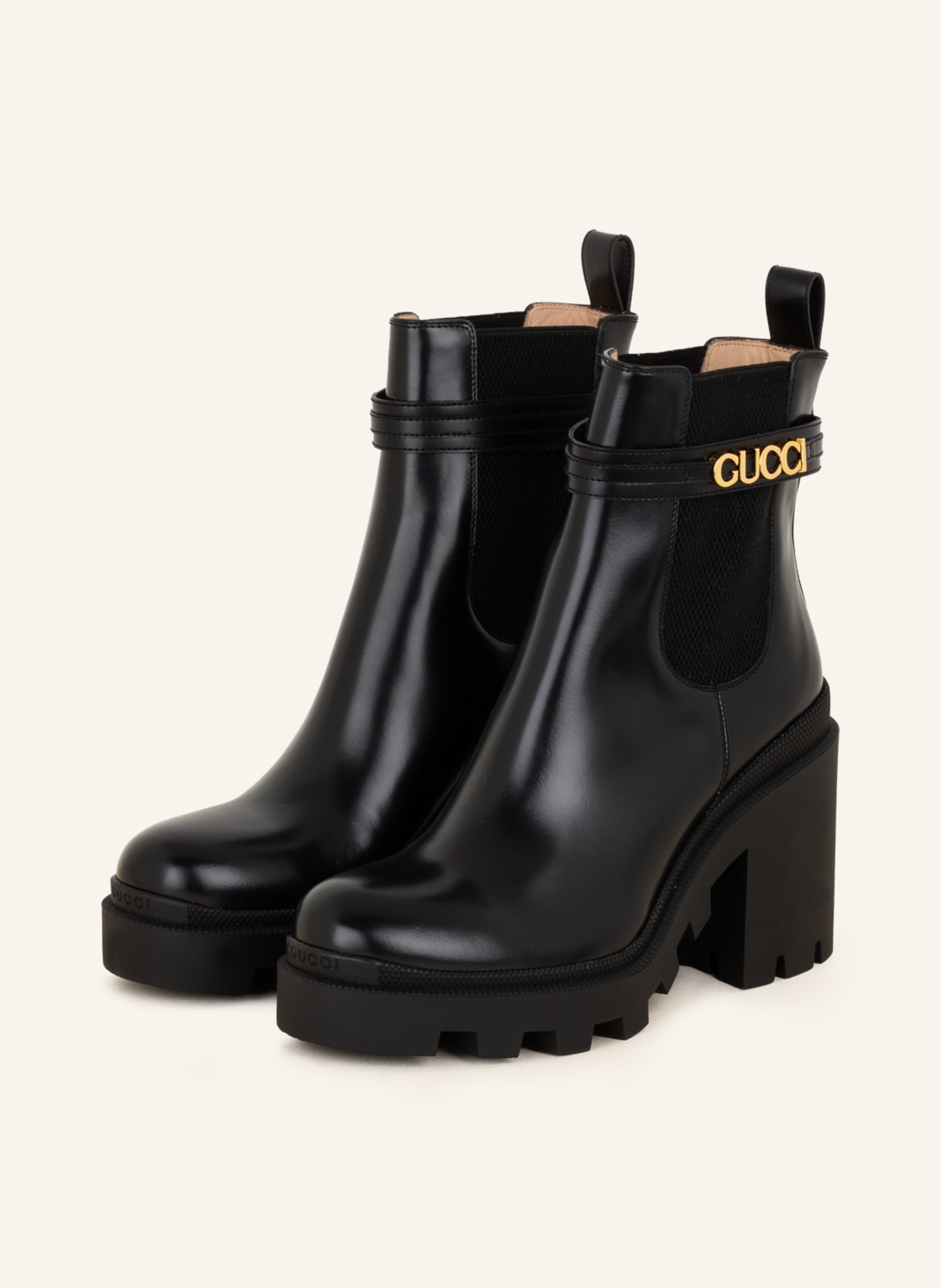 GUCCI Chelsea-Boots, Farbe: 1000 BLACK/BLACK (Bild 1)