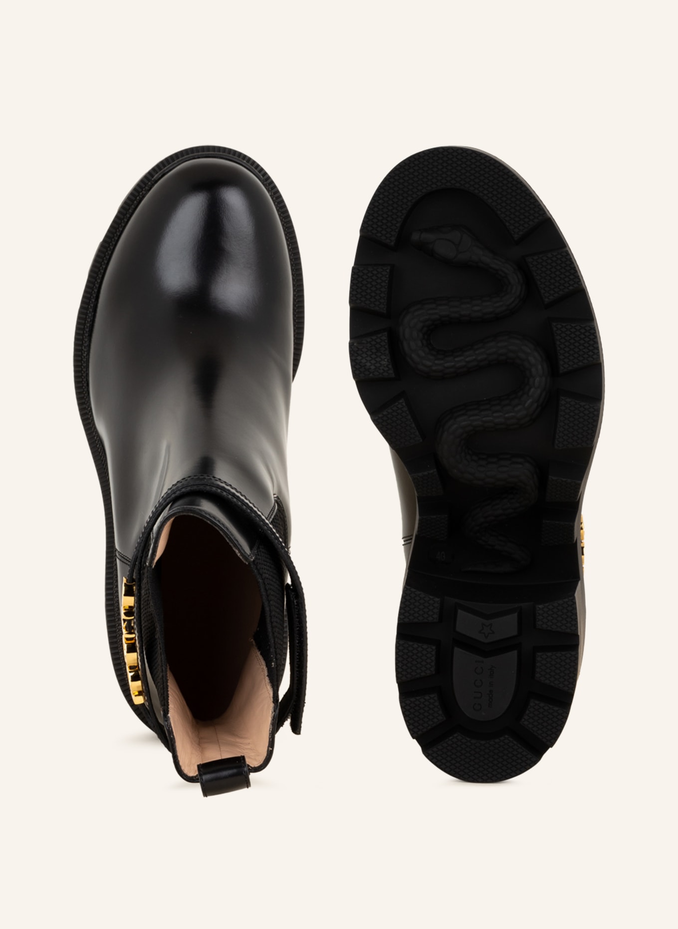 GUCCI Chelsea-Boots, Farbe: 1000 BLACK/BLACK (Bild 5)