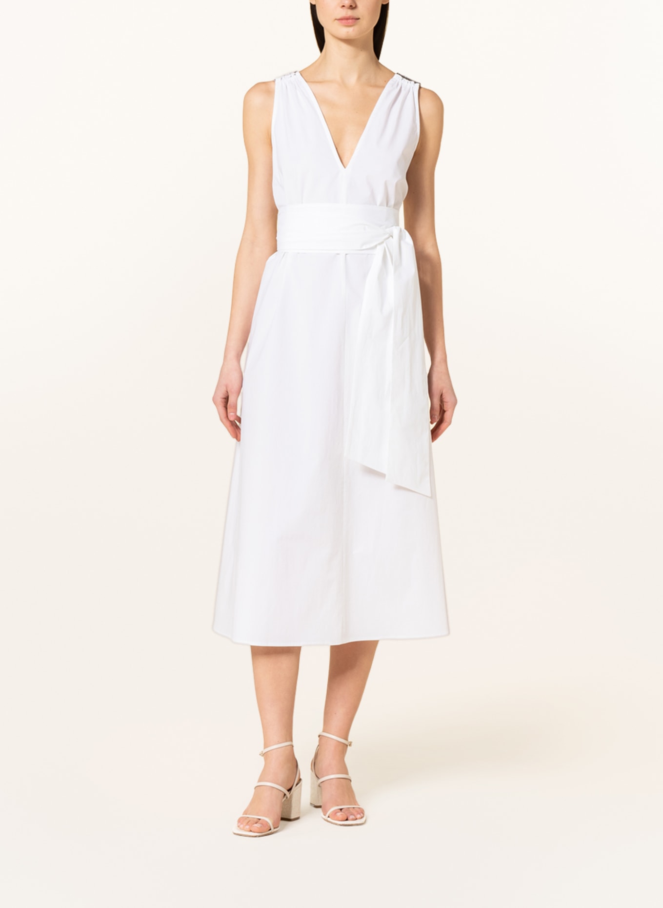 ANTONELLI firenze Dress with glitter thread, Color: WHITE (Image 2)