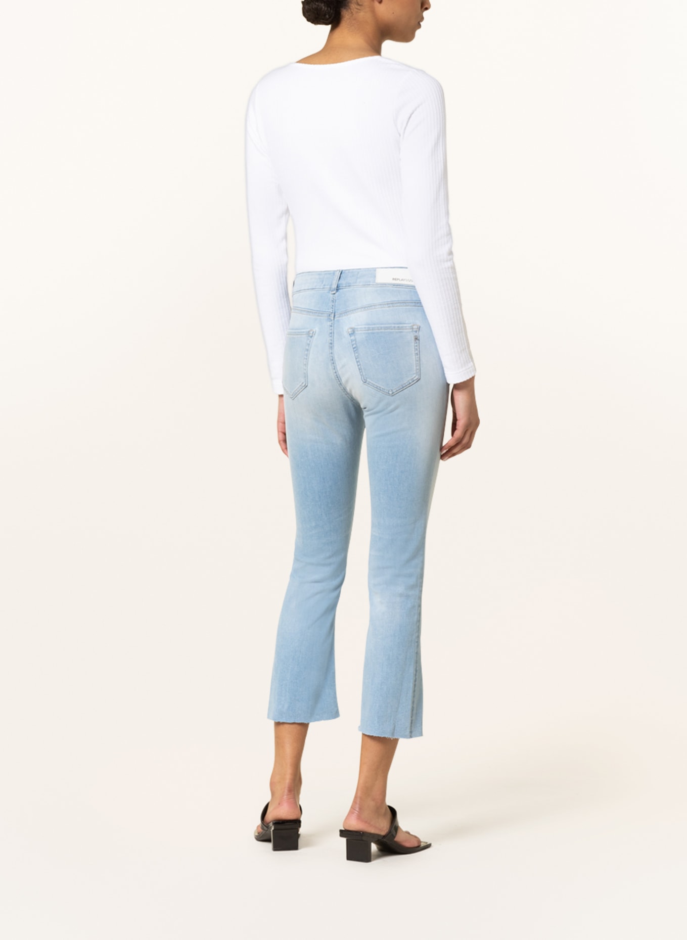 REPLAY Flared jeans FAABY, Color: 011 SUPER LIGHT BLUE (Image 3)