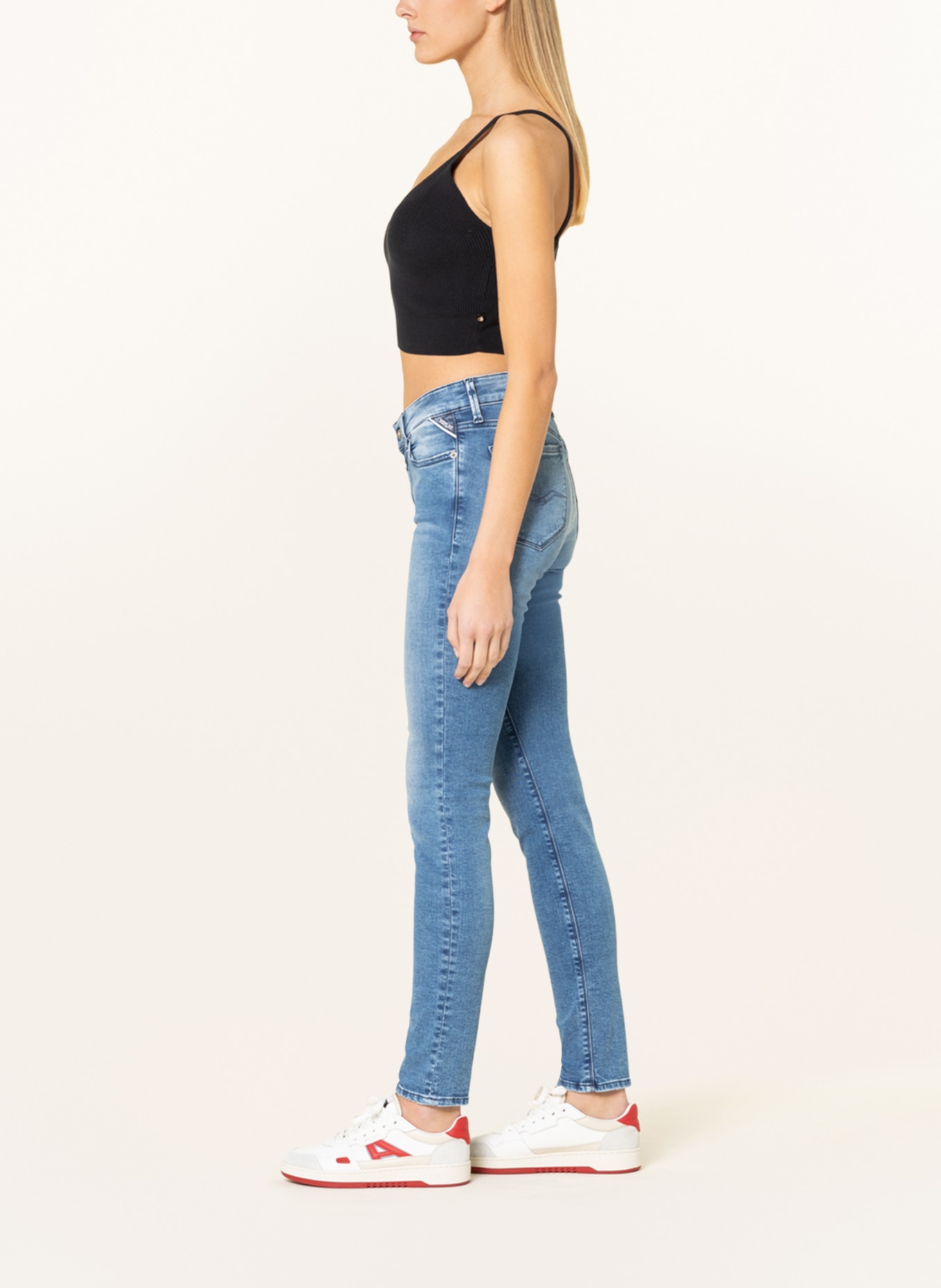 REPLAY Skinny Jeans LUZIEN, Farbe: 009 MEDIUM BLUE (Bild 3)