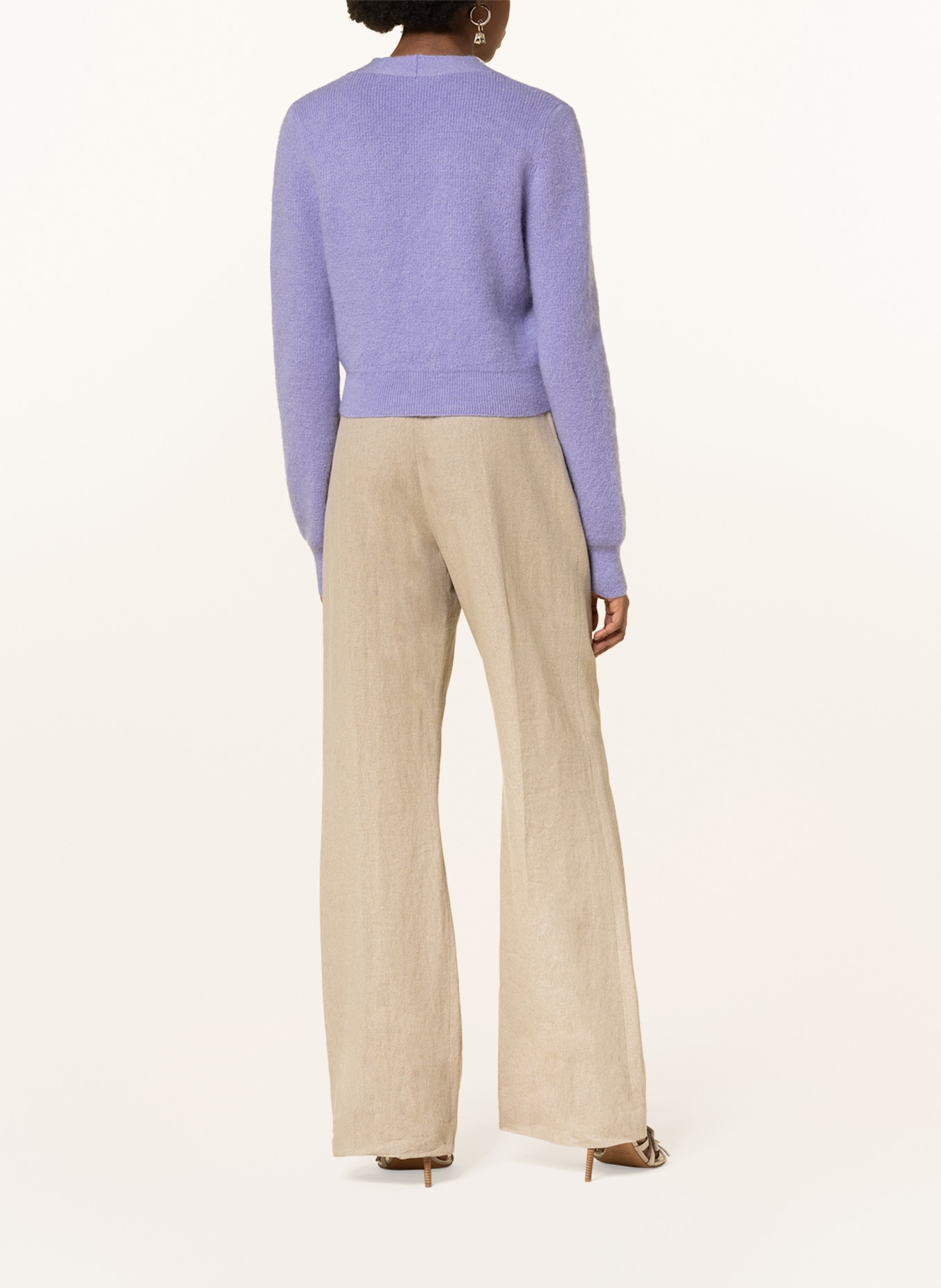 JACQUEMUS Cardigan LE CARDIGAN LAZO with mohair, Color: LIGHT PURPLE (Image 3)