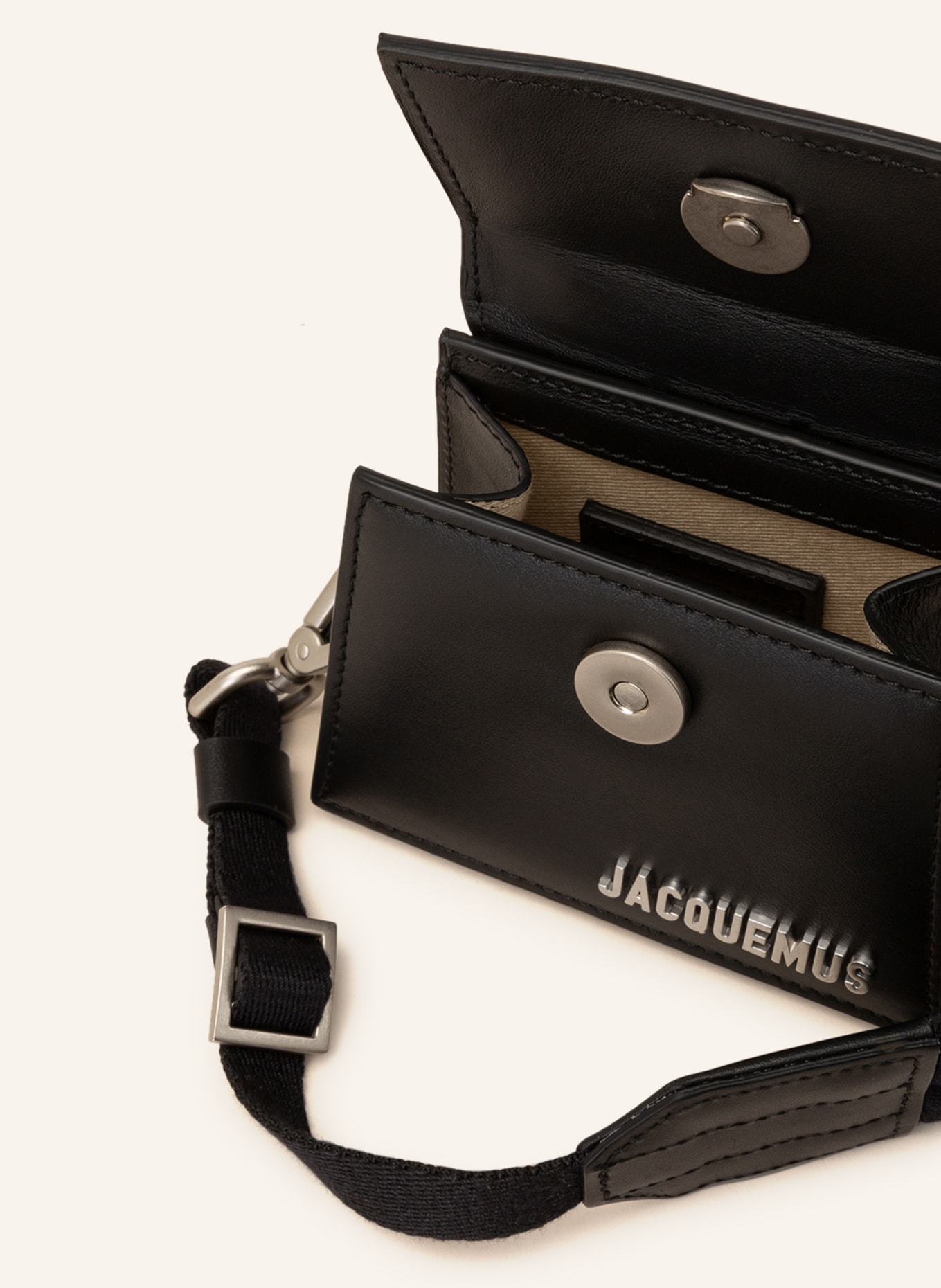 JACQUEMUS Handbag LE CHIQUITO HOMME, Color: BLACK (Image 3)