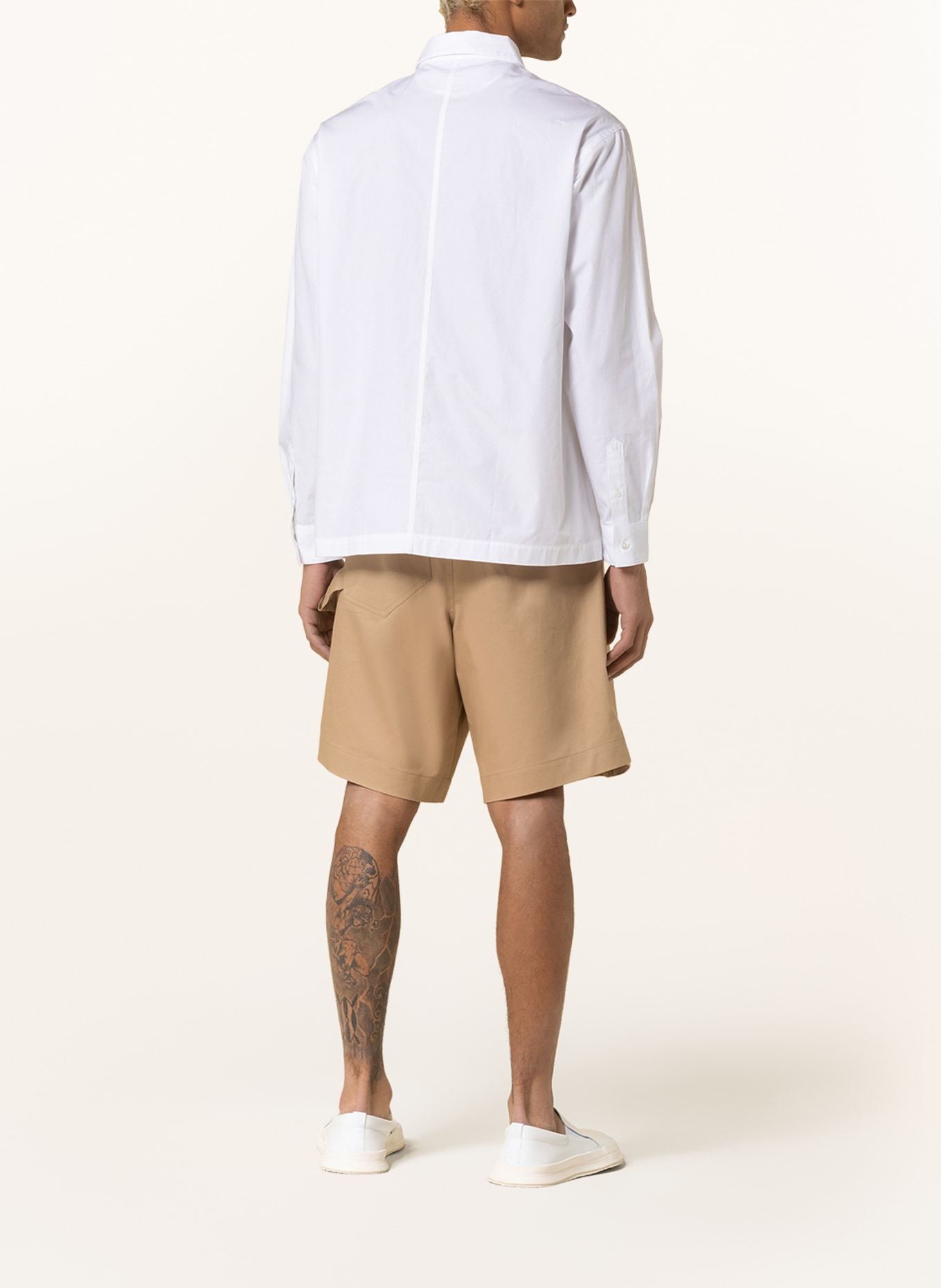 JACQUEMUS Shirt LA CHEMISE BAOU regular fit, Color: WHITE/ YELLOW/ BROWN (Image 3)