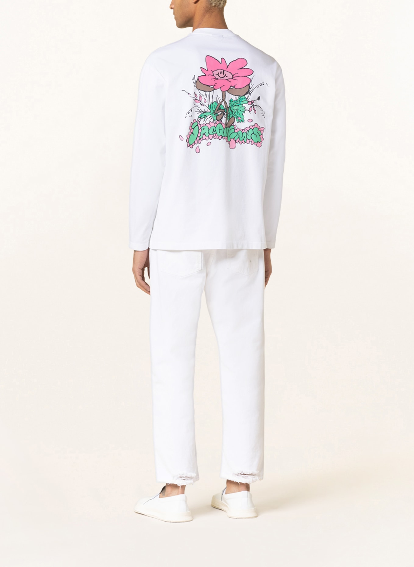 Jacquemus White 'Le T-Shirt Desenho' Long Sleeve T-Shirt