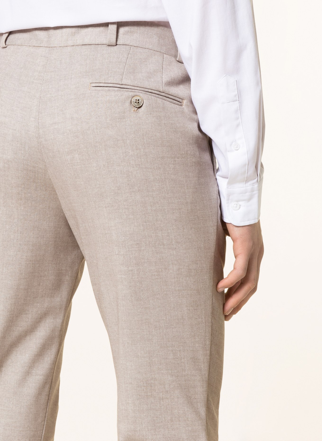 PAUL Oblekové kalhoty Extra Slim Fit, Barva: BÉŽOVÁ (Obrázek 6)