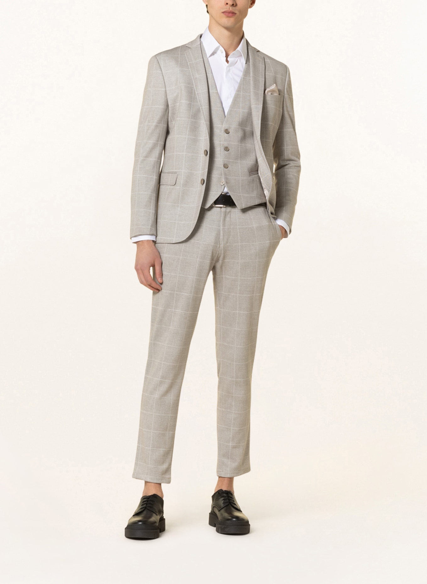 PAUL Suit vest extra slim fit, Color: BEIGE (Image 2)