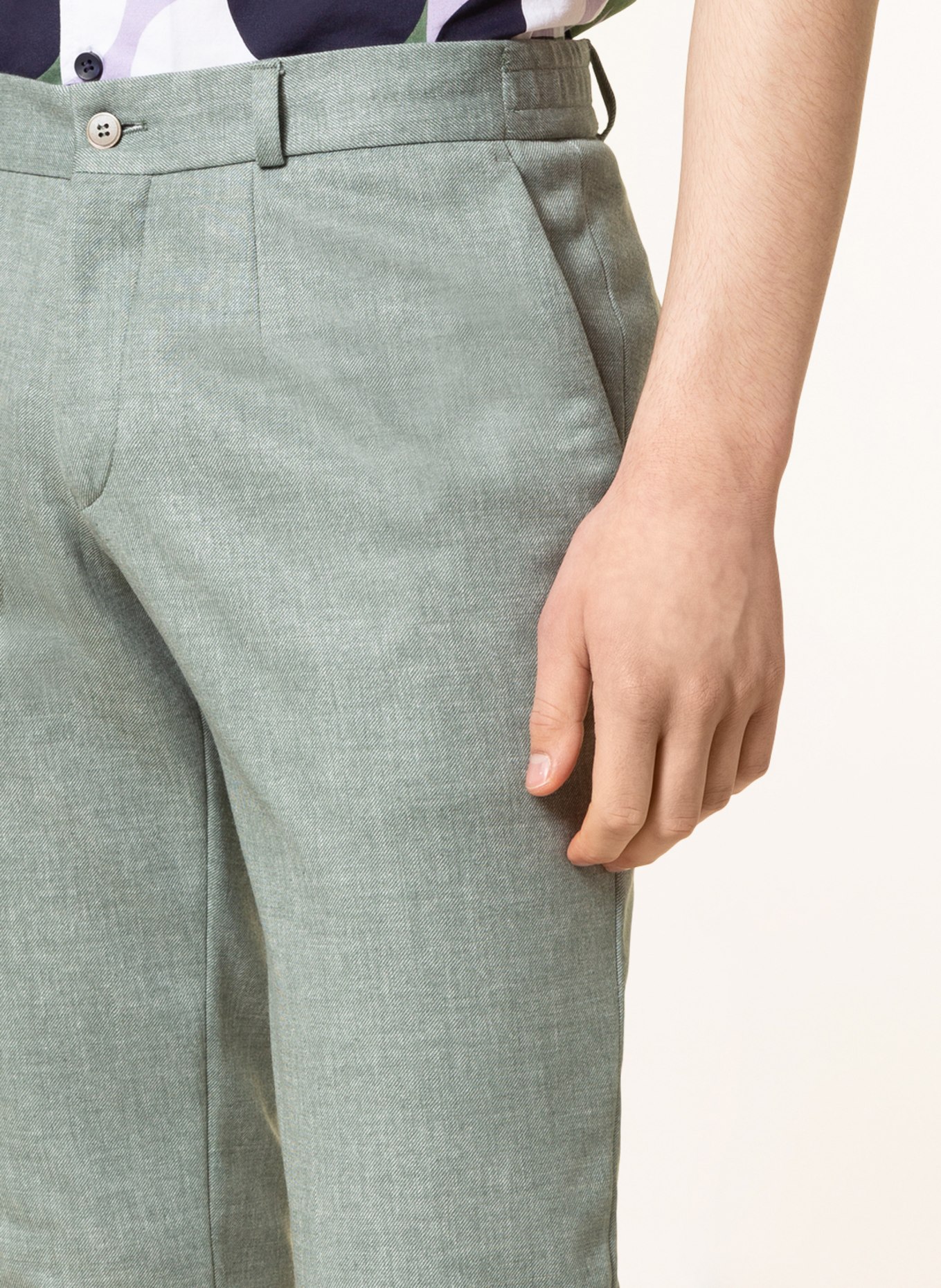 PAUL Oblekové kalhoty Extra Slim Fit, Barva: ZELENÁ (Obrázek 7)