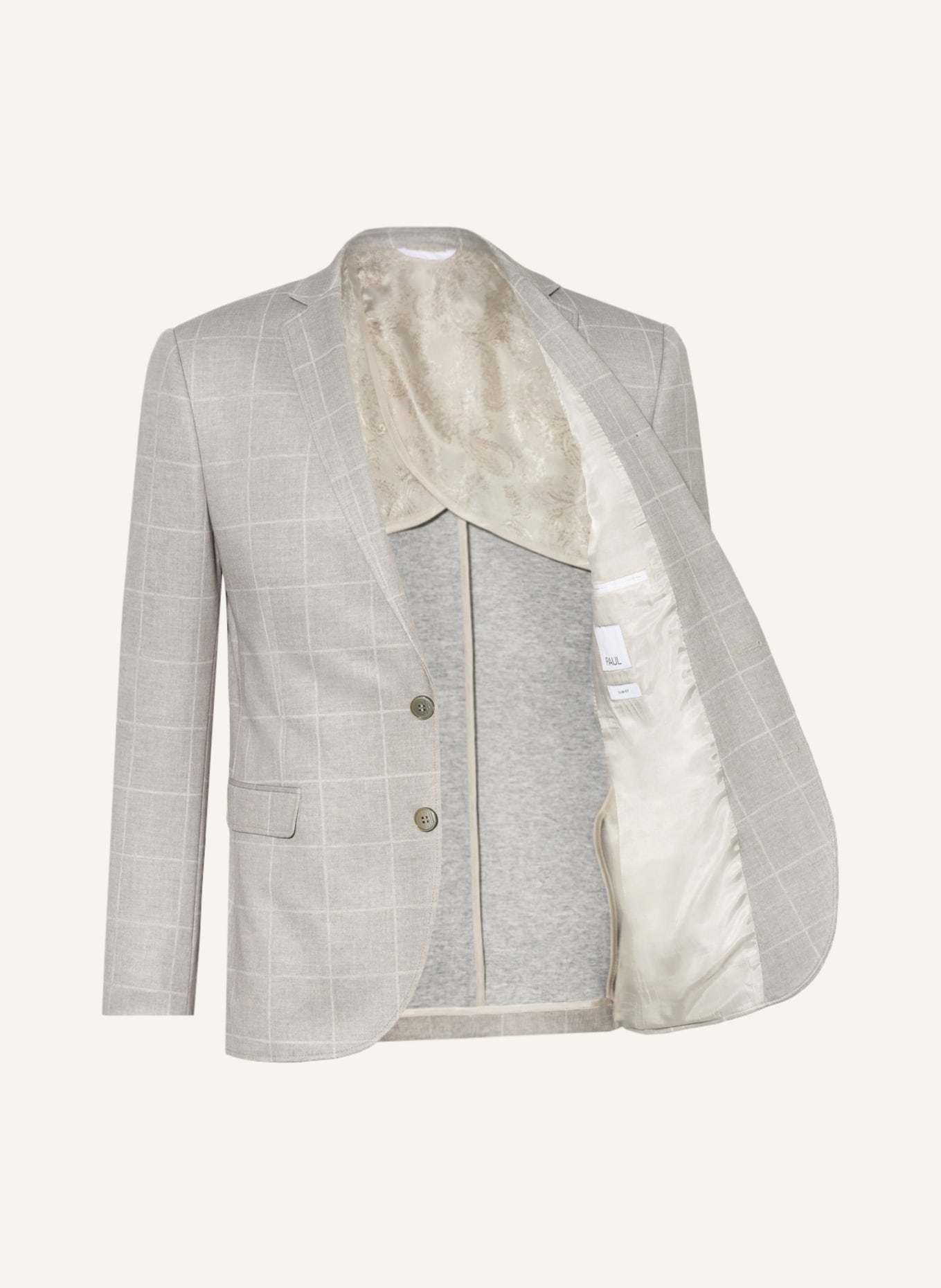 PAUL Suit jacket Slim Fit, Color: BEIGE (Image 4)