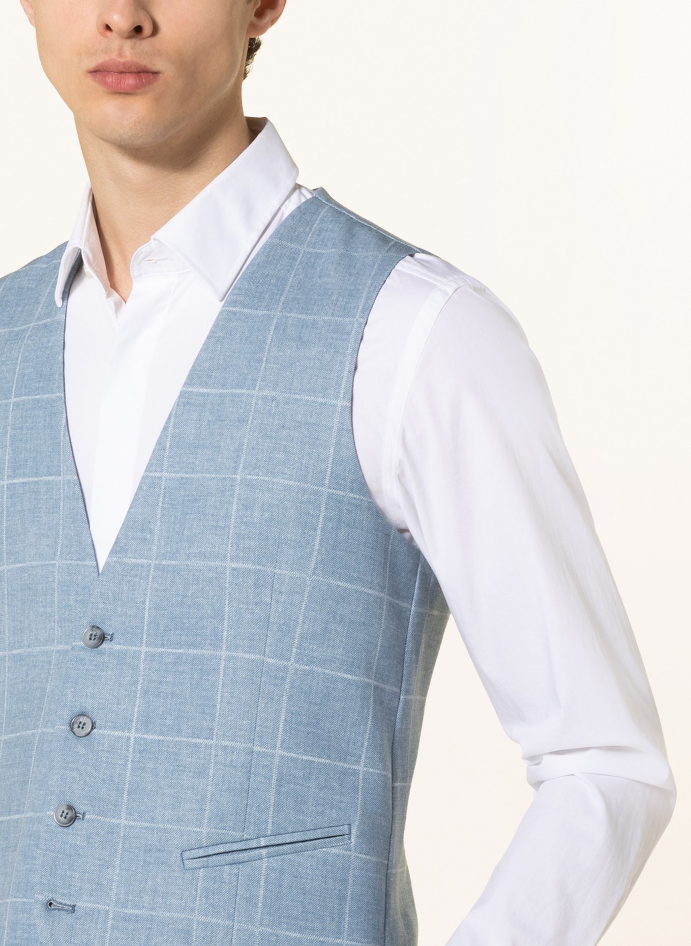 PAUL Suit vest extra slim fit, Color: LIGHT BLUE (Image 5)