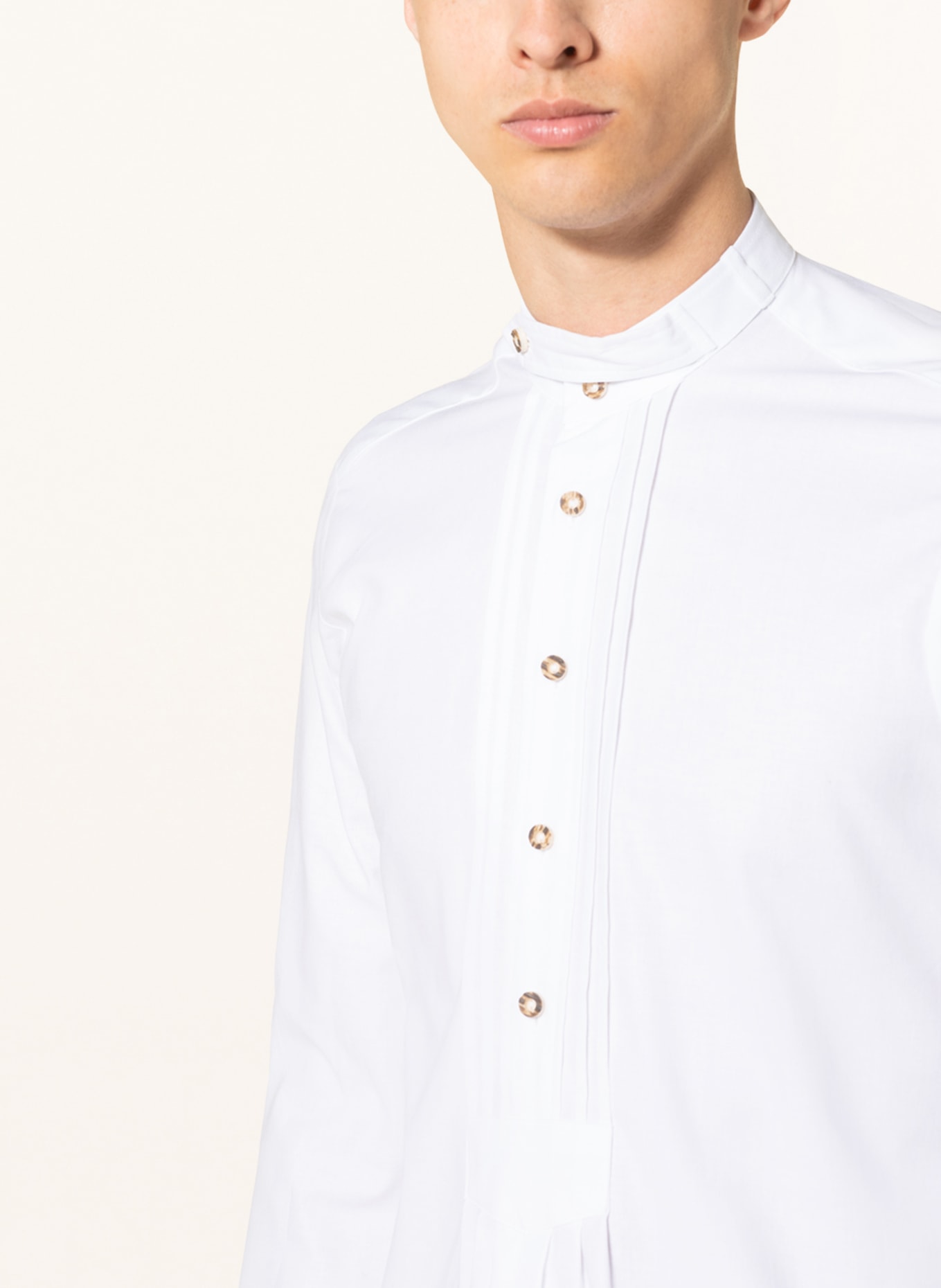 Hammerschmid Trachten shirt slim fit, Color: WHITE (Image 4)