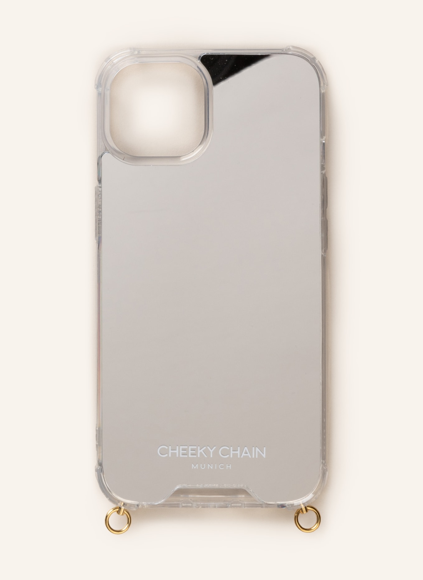 CHEEKY CHAIN MUNICH Smartphone-Hülle, Farbe: SILBER/ GOLD (Bild 1)
