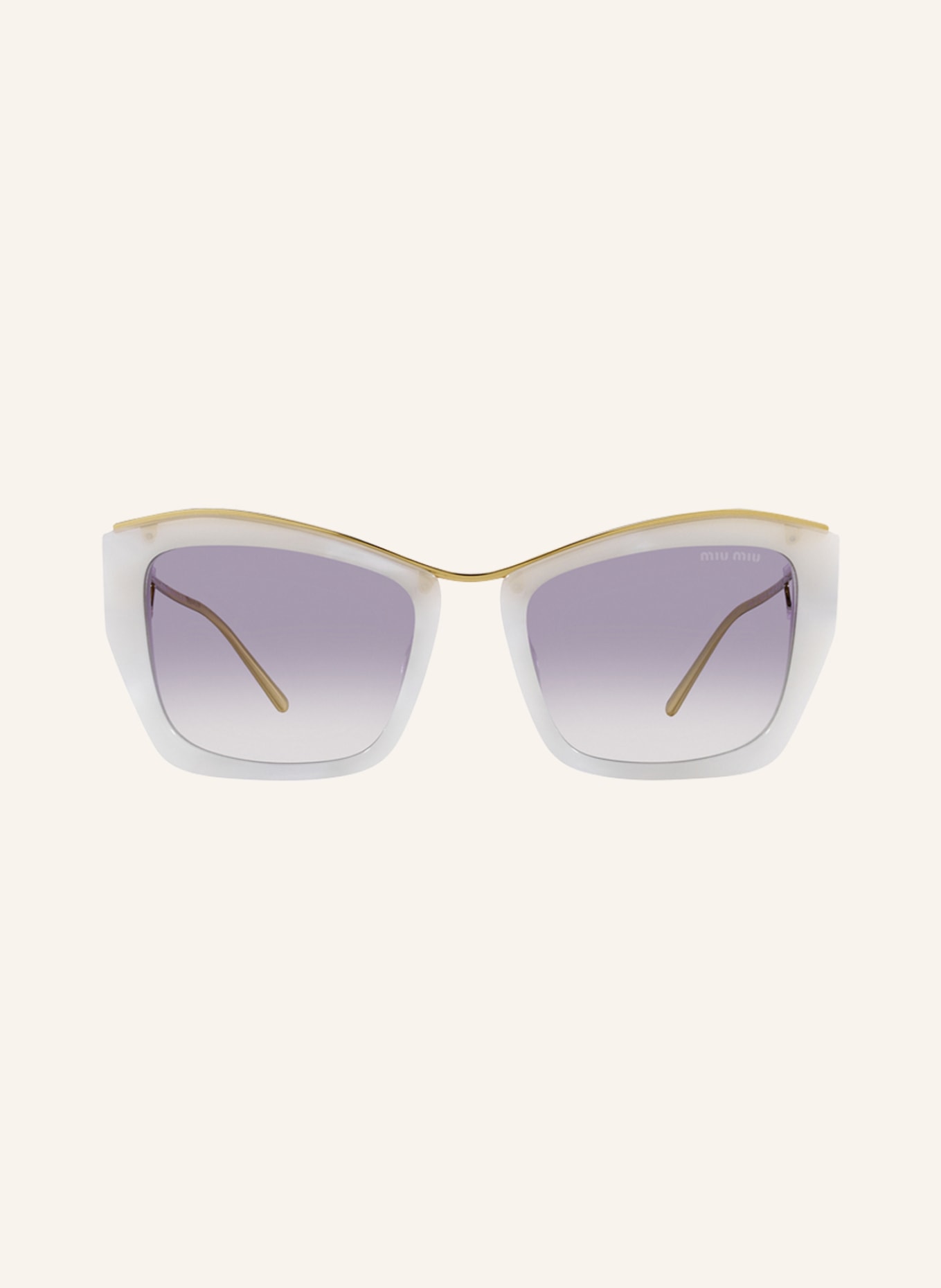 MIU MIU Sunglasses MU 02YS, Color: 18H409 - WHITE/GOLD/BLUE GRADIENT (Image 2)