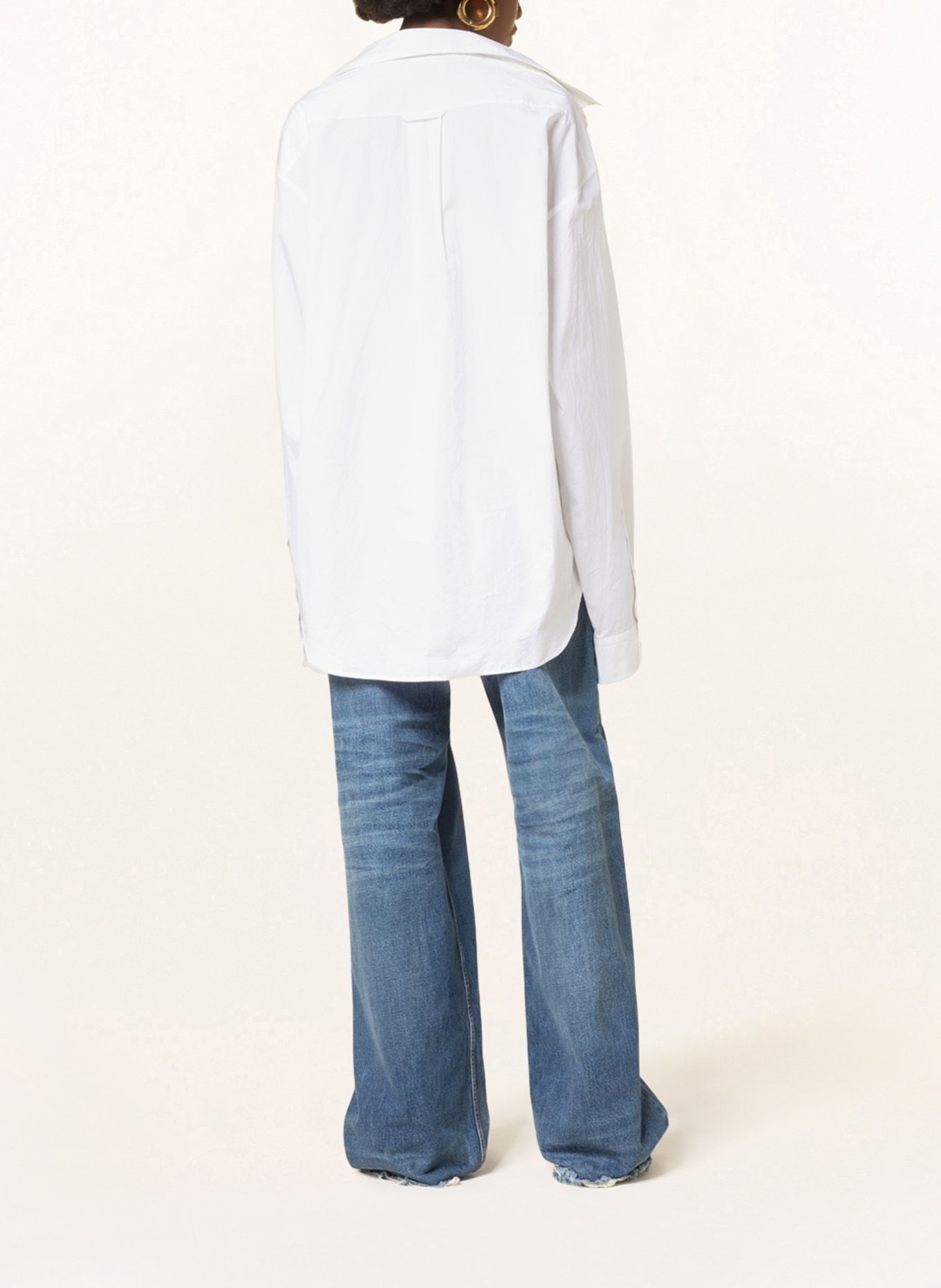 BALENCIAGA Oversized-Hemdbluse, Farbe: WEISS (Bild 3)
