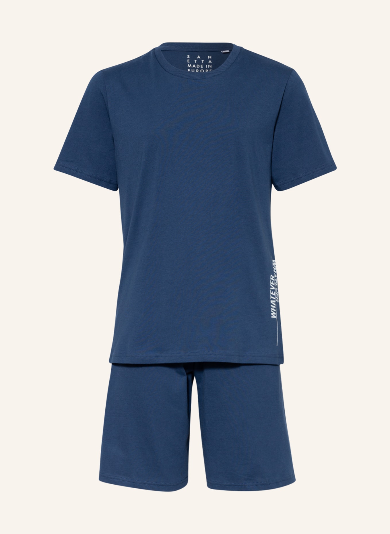 Sanetta Shorty-Schlafanzug, Farbe: DUNKELBLAU (Bild 1)