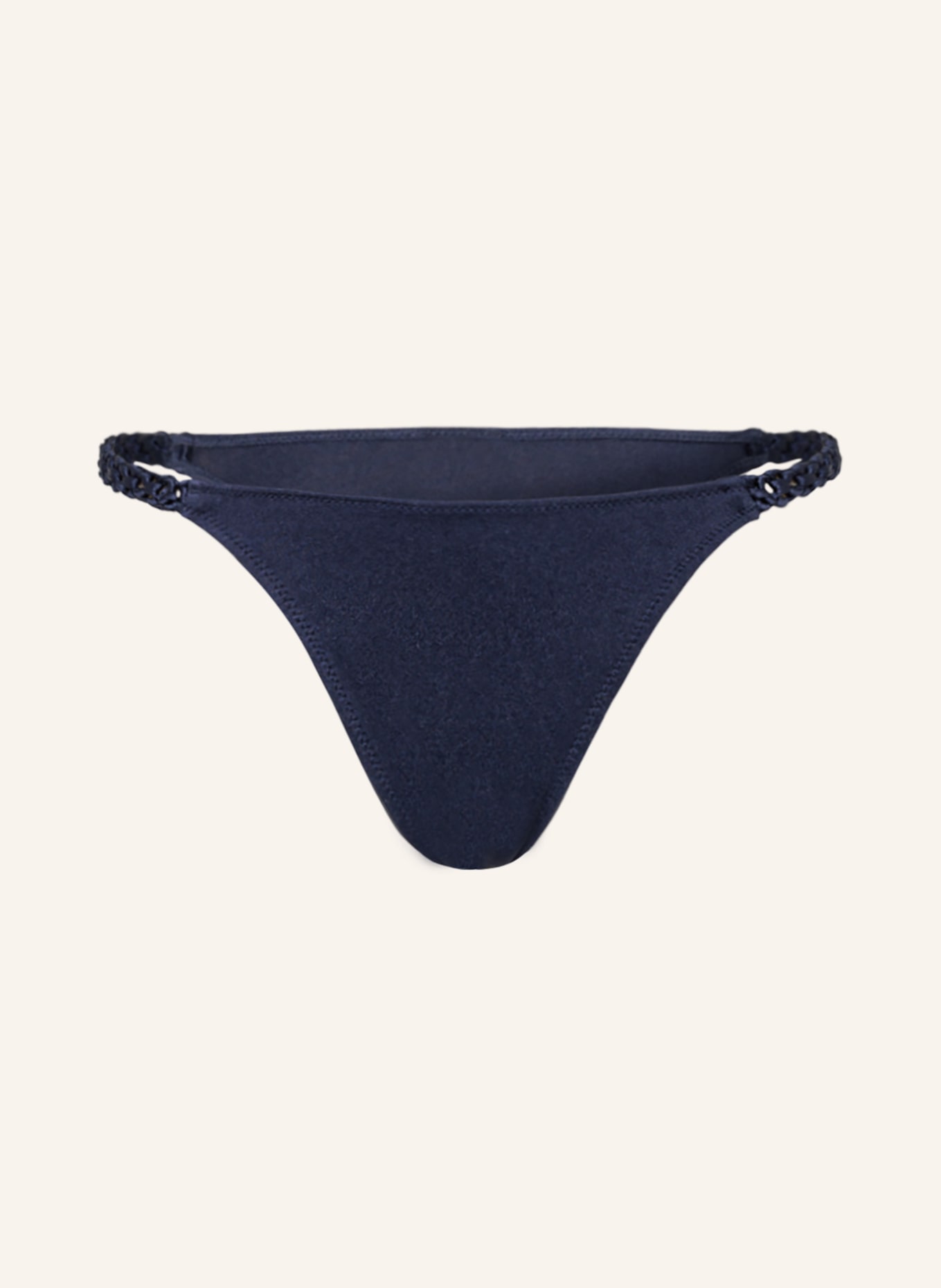 watercult Triangle bikini bottoms MAKRAMÉ LOVE , Color: DARK BLUE (Image 1)