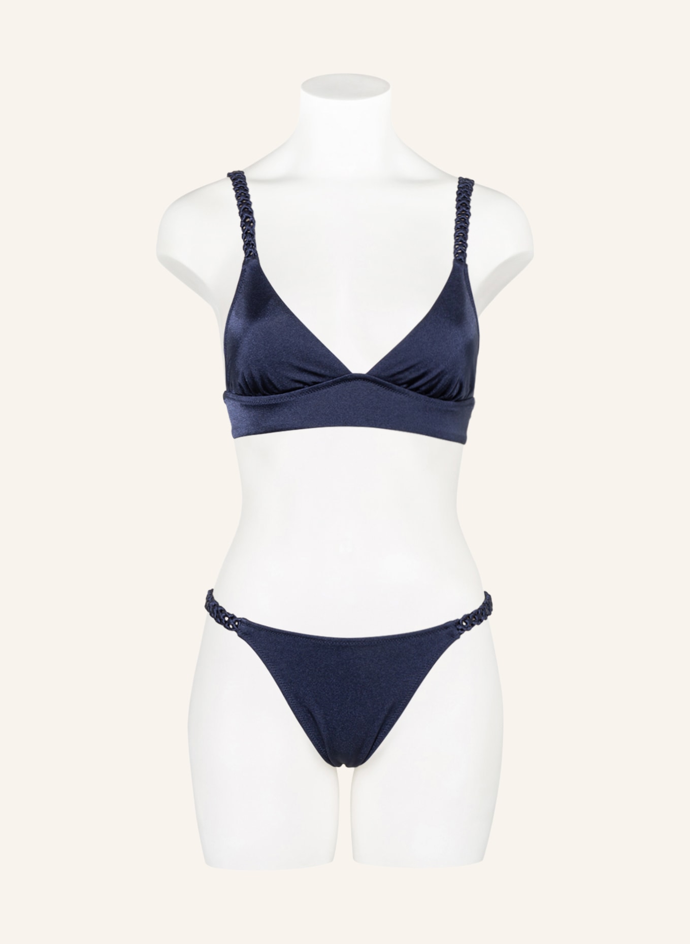 watercult Triangle bikini bottoms MAKRAMÉ LOVE , Color: DARK BLUE (Image 2)