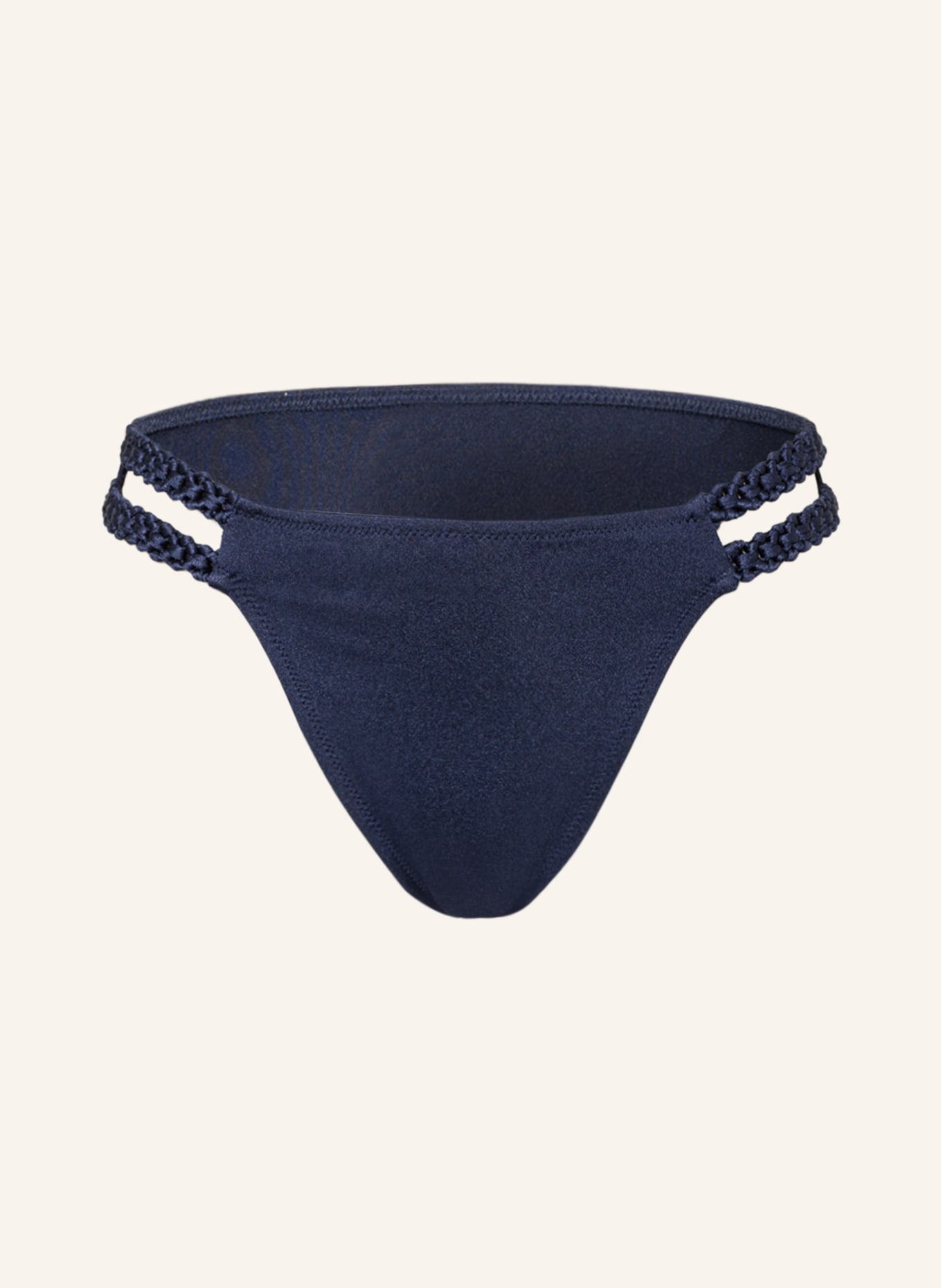 watercult Triangle bikini bottoms MAKRAMÉ LOVE , Color: DARK BLUE (Image 1)