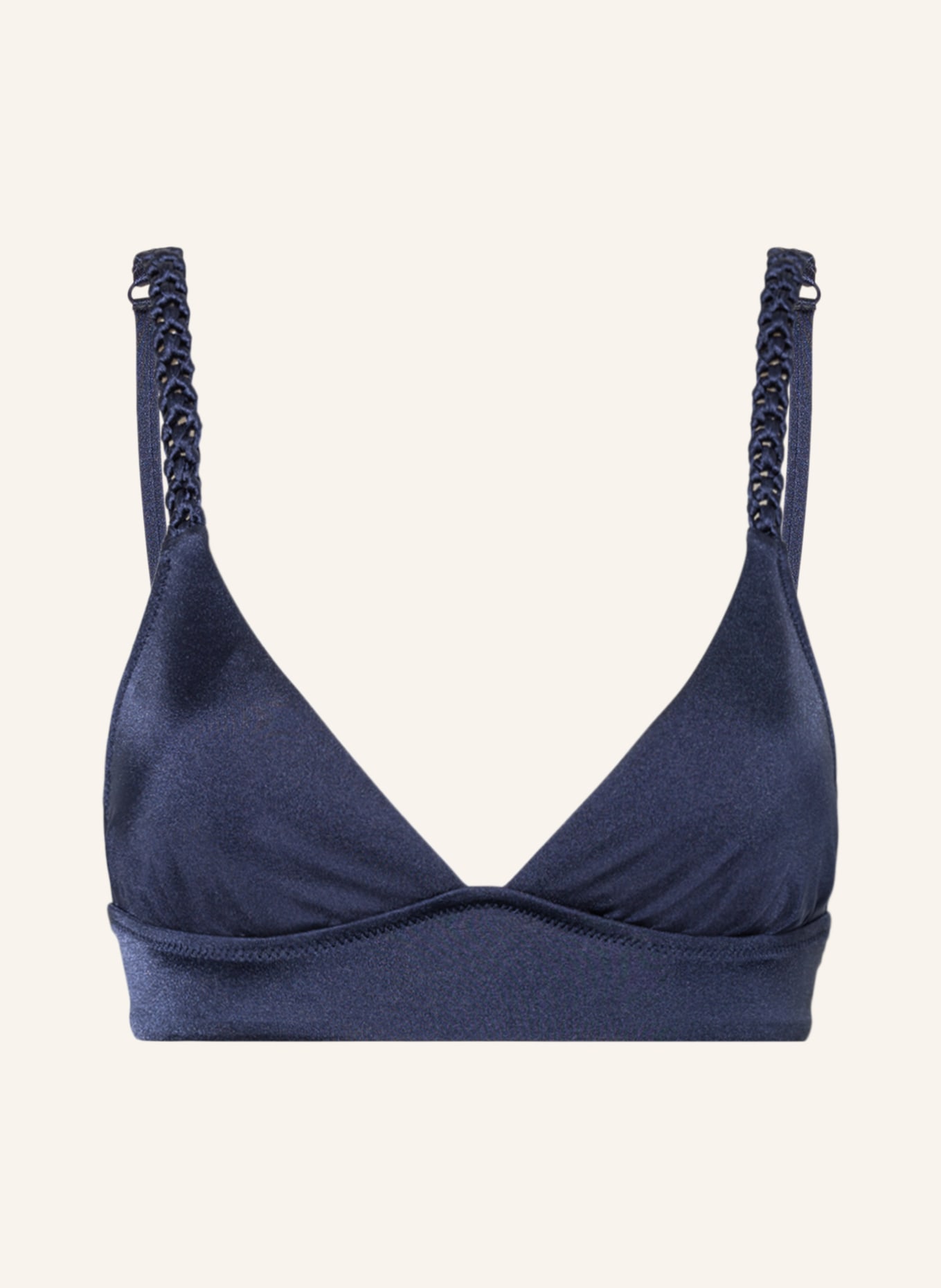 watercult Bralette-Bikini top MAKRAMÉ LOVE, Color: DARK BLUE (Image 1)