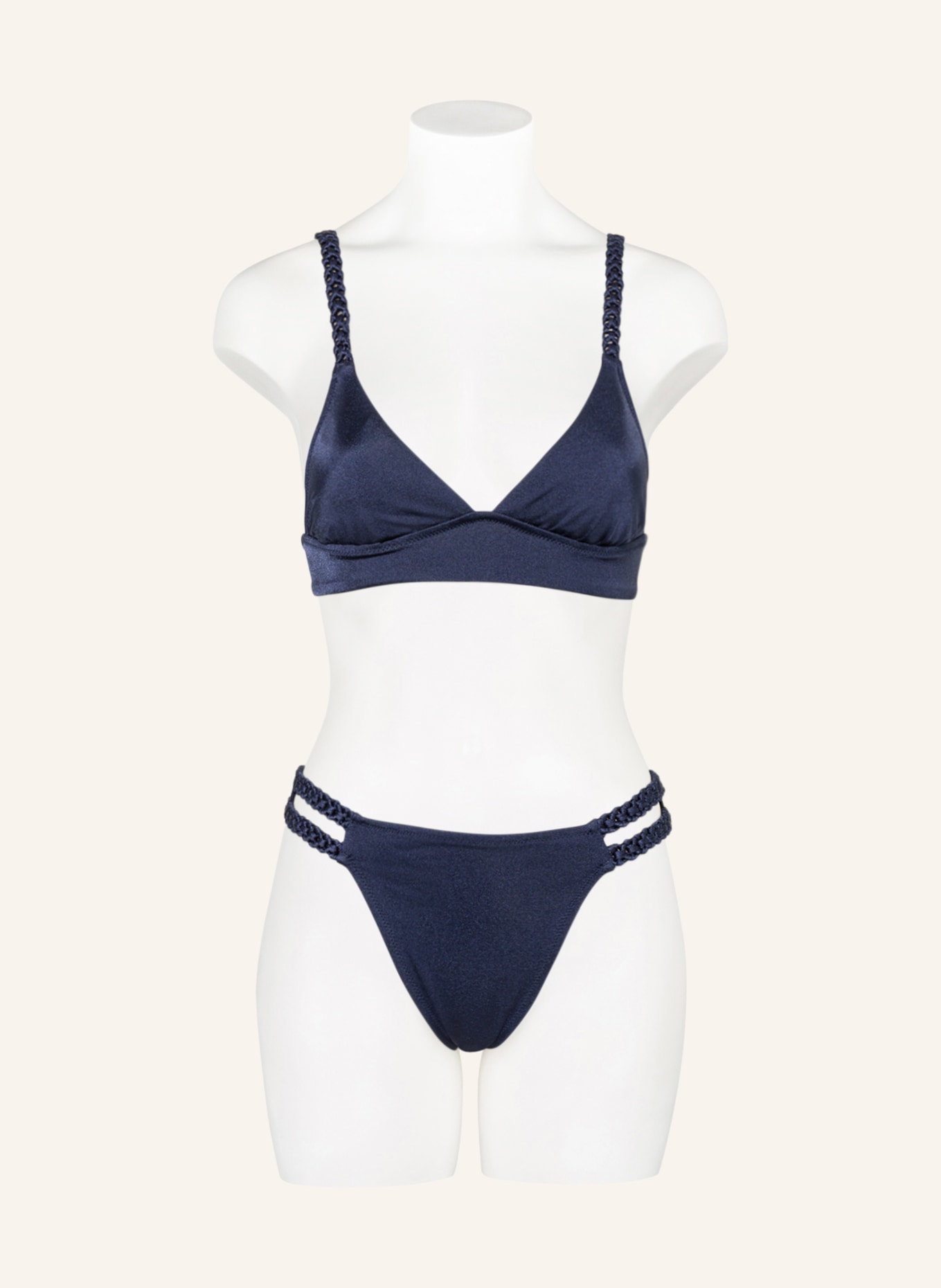 watercult Bralette-Bikini-Top MAKRAMÉ LOVE, Farbe: DUNKELBLAU (Bild 2)