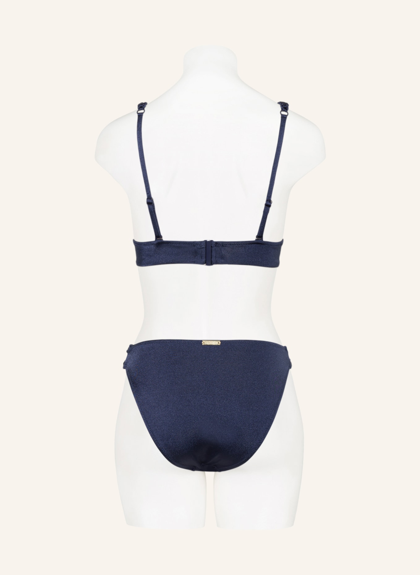 watercult Bralette-Bikini top MAKRAMÉ LOVE, Color: DARK BLUE (Image 3)