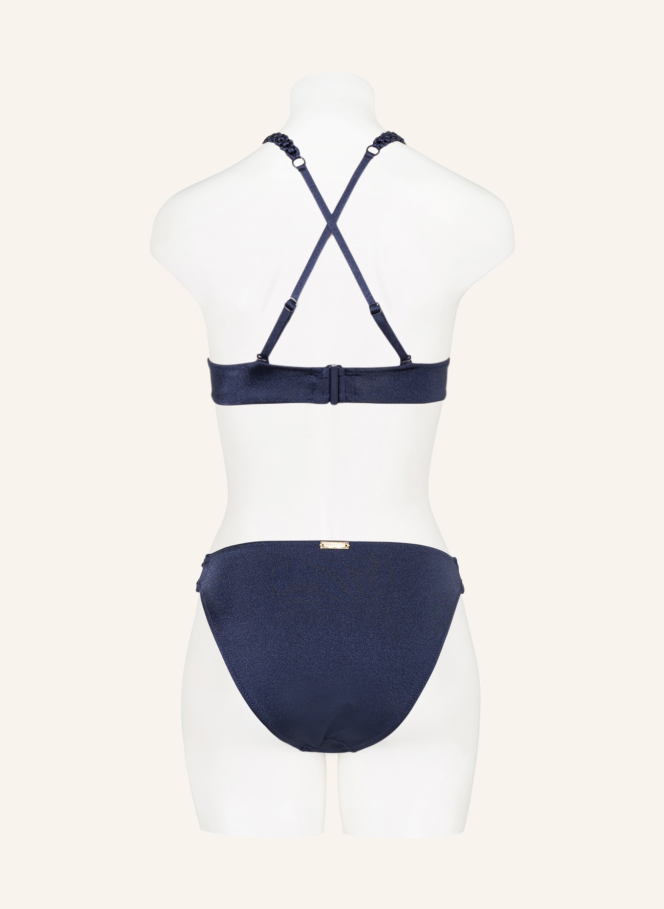 watercult Bralette-Bikini top MAKRAMÉ LOVE, Color: DARK BLUE (Image 4)