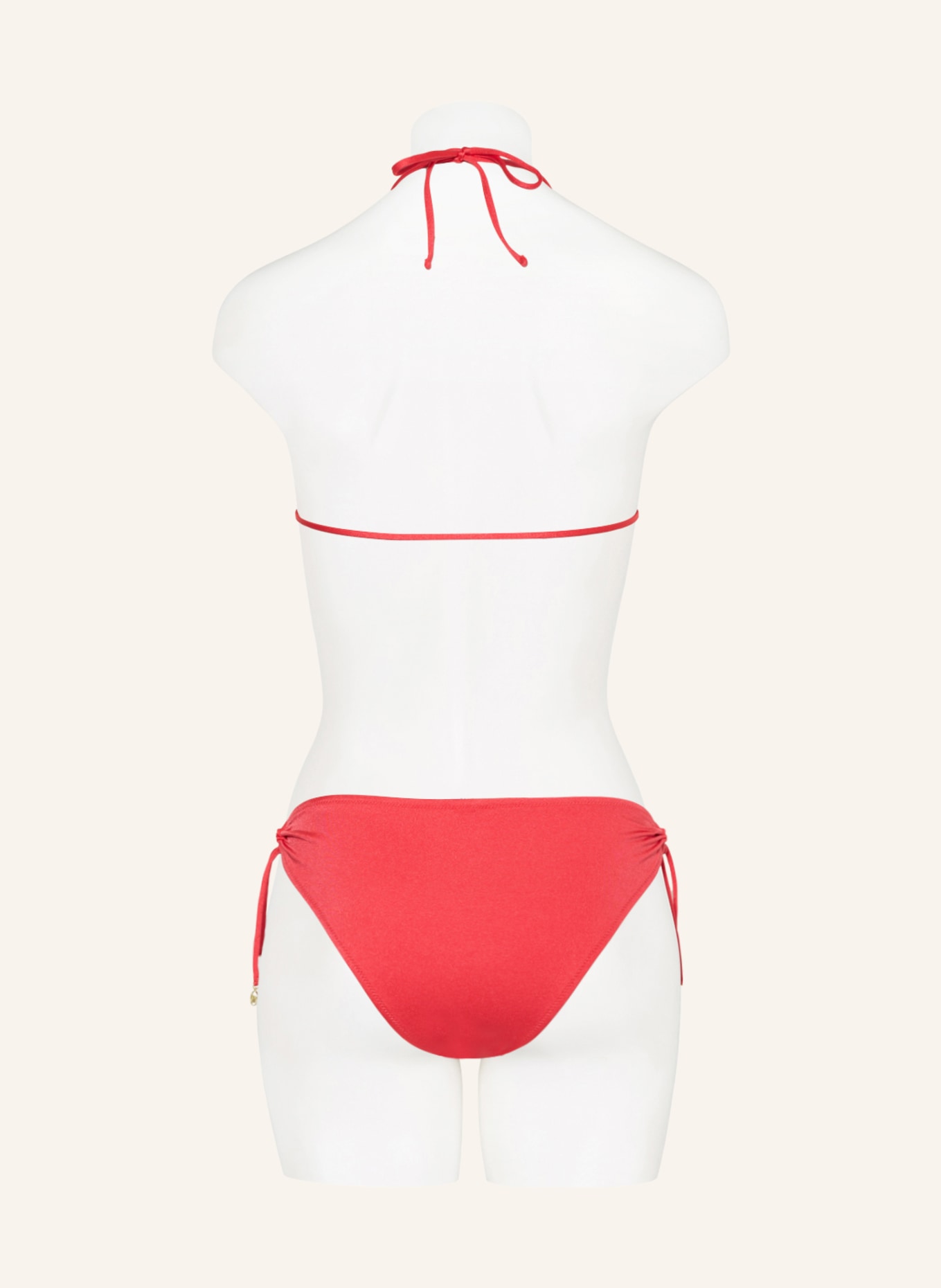 watercult Basic bikini bottoms MAKRAMÉ LOVE, Color: RED (Image 3)