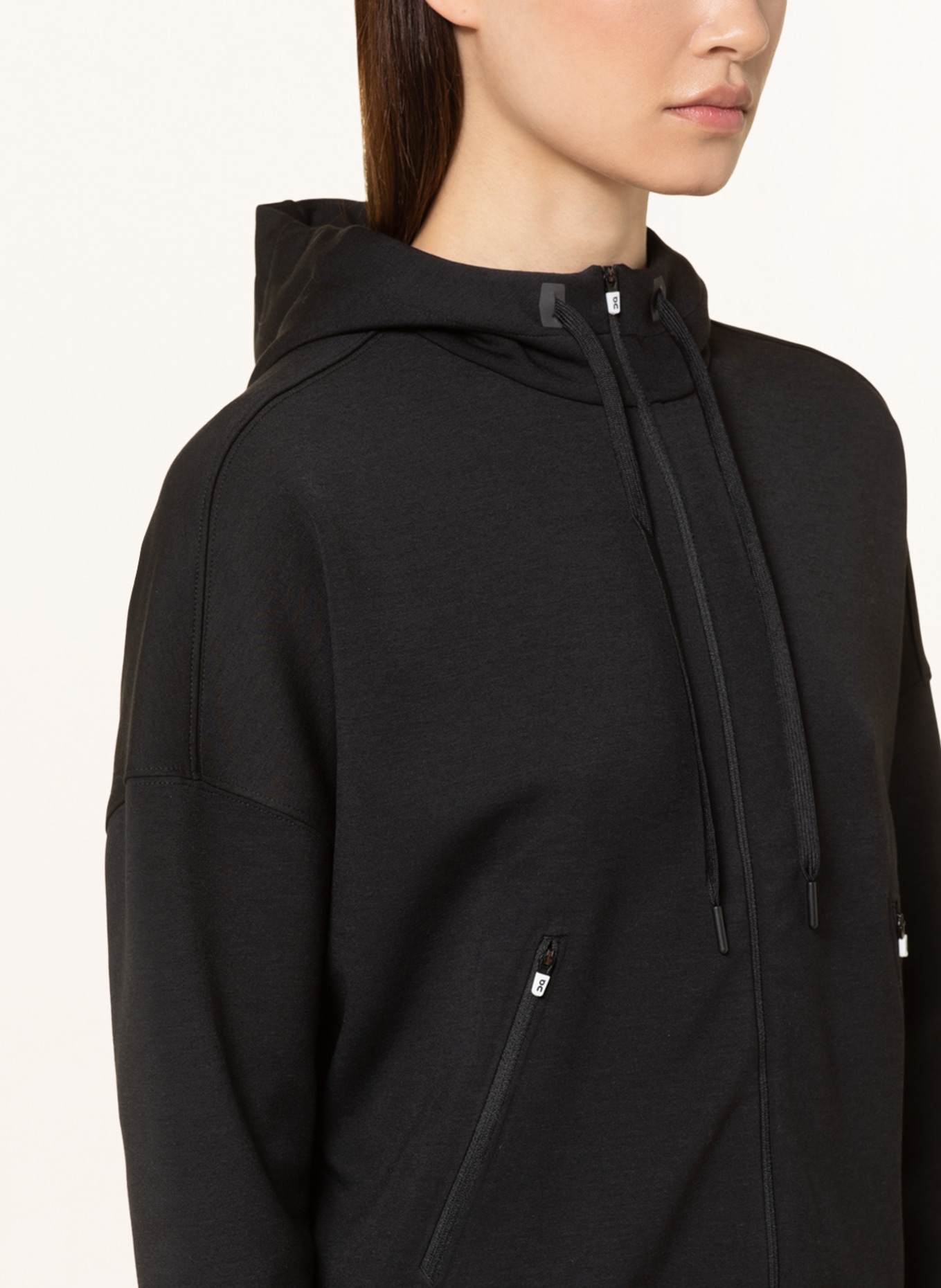 On Sweat jacket, Color: BLACK (Image 5)