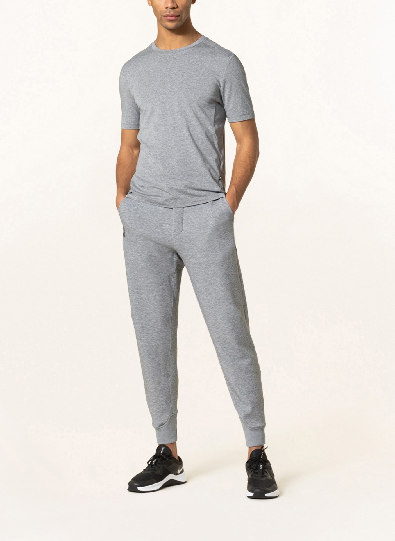 in On gray Sweatpants