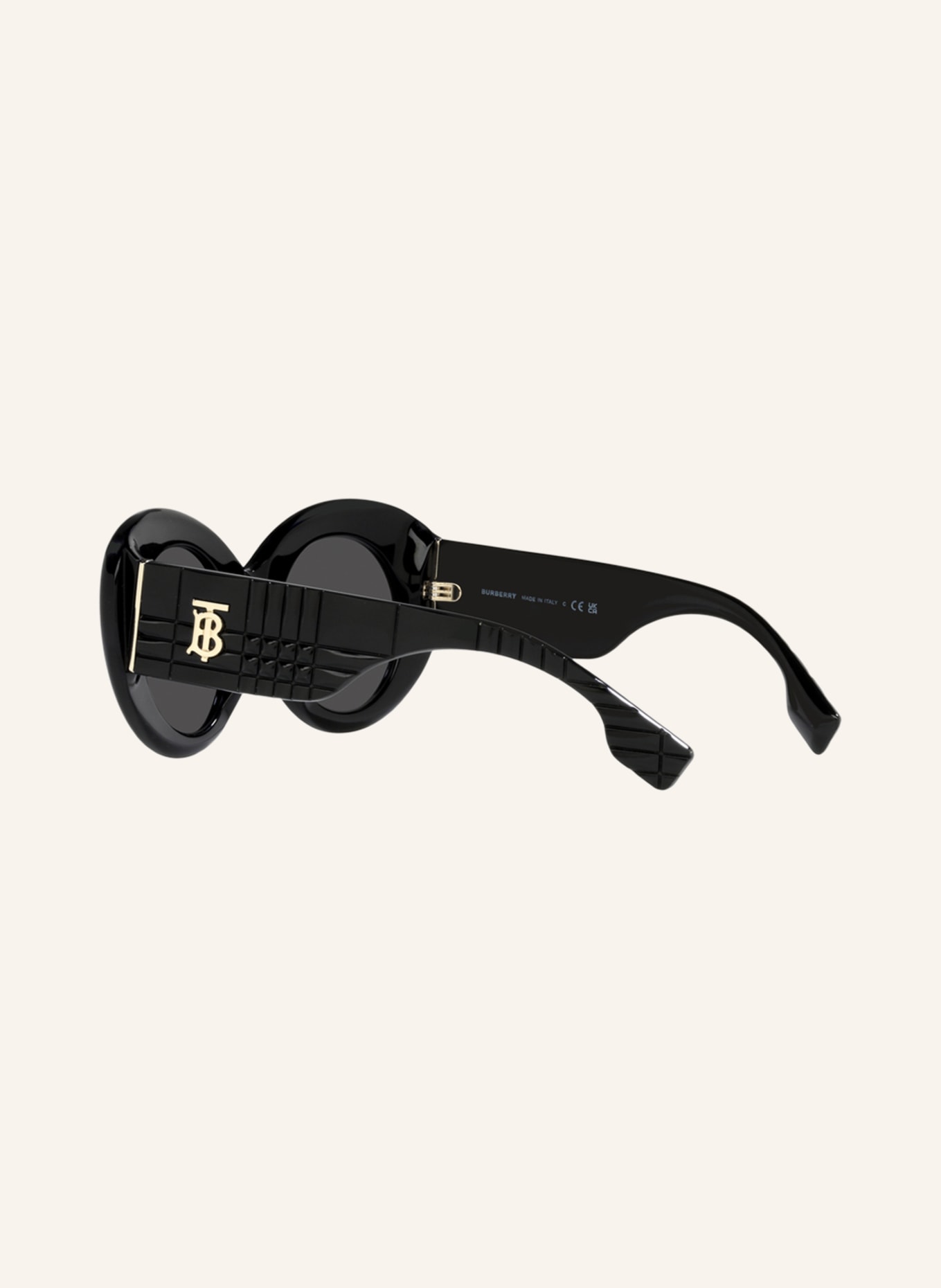 BURBERRY Sonnenbrille BE4370U: 300187 - SCHWARZ/ DUNKELGRAU