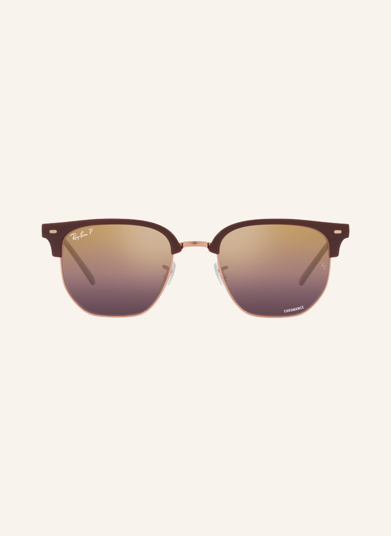 Ray-Ban Zonnebril RB4416: 6654G9 - DONKERROOD/ROOD GEPOLARISEERD
