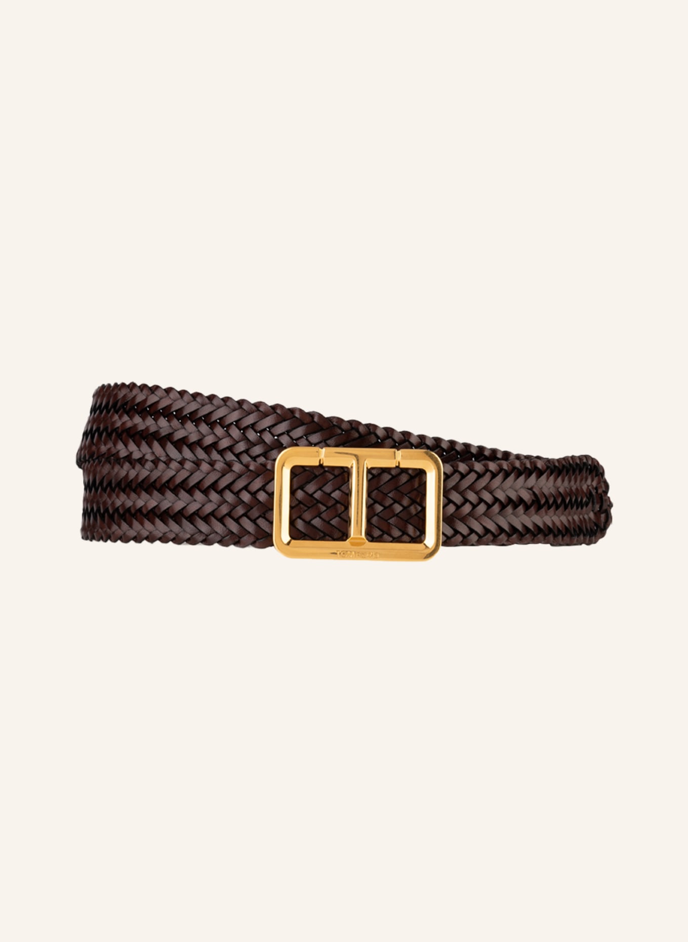 TOM FORD Leather belt, Color: DARK BROWN (Image 1)