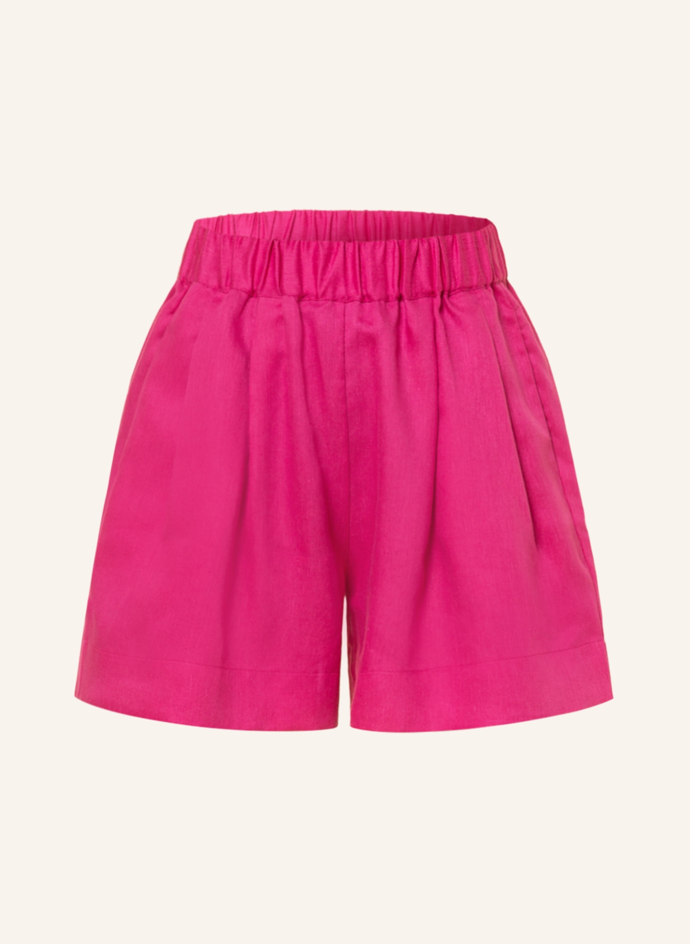 ASCENO Linen shorts THE ZURICH, Color: PINK (Image 1)