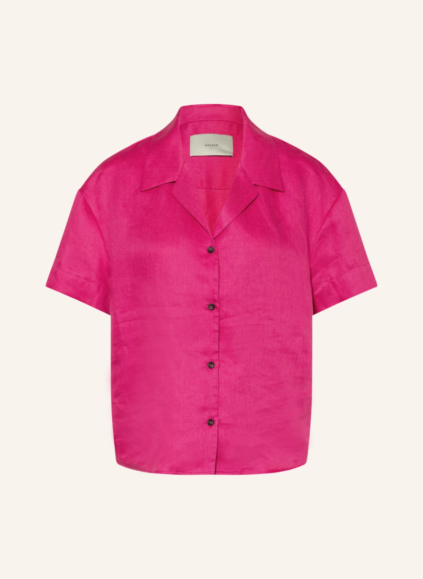ASCENO Shirt blouse THE PRAGUE made of linen, Color: PINK (Image 1)