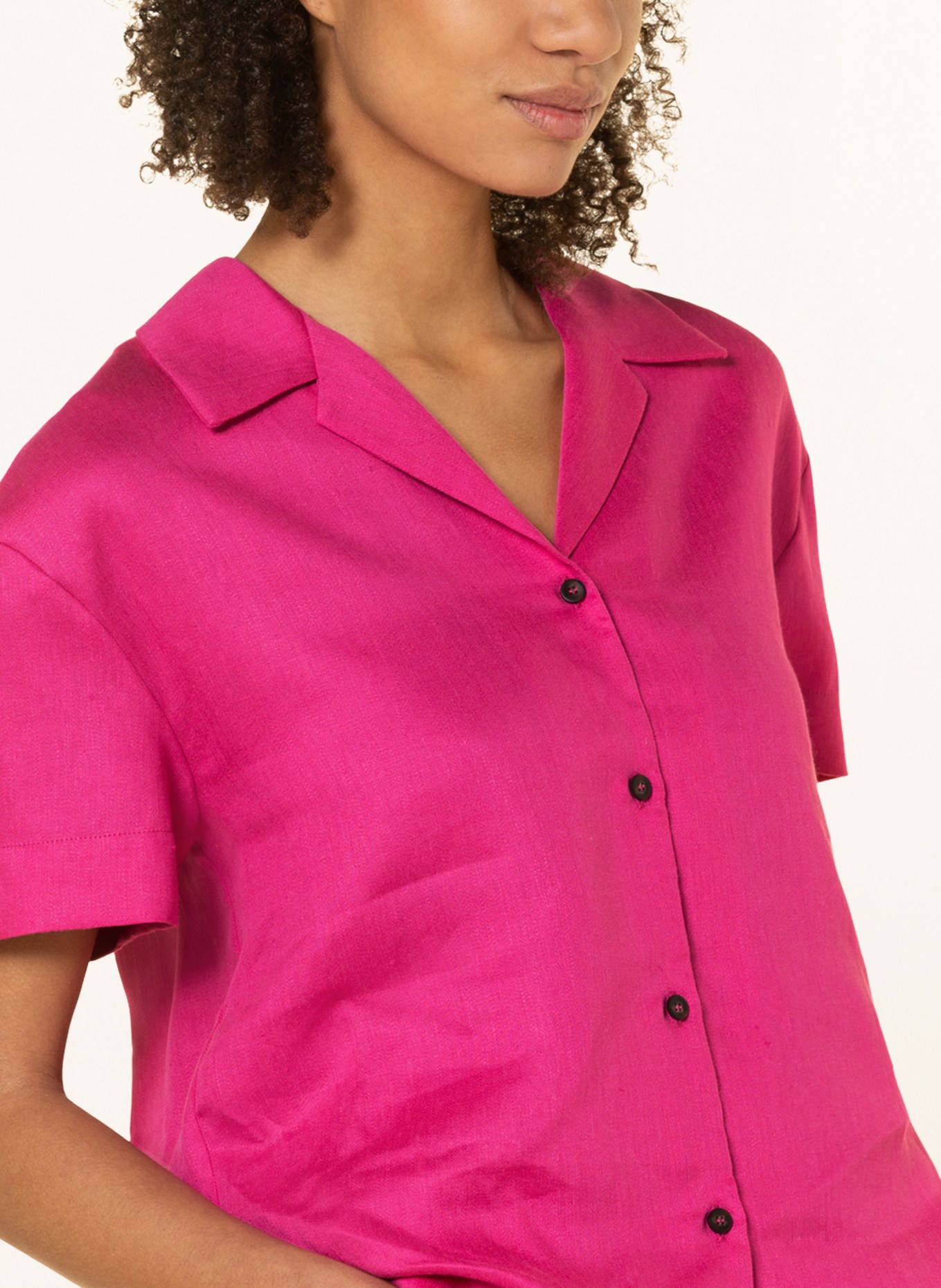 ASCENO Shirt blouse THE PRAGUE made of linen, Color: PINK (Image 4)