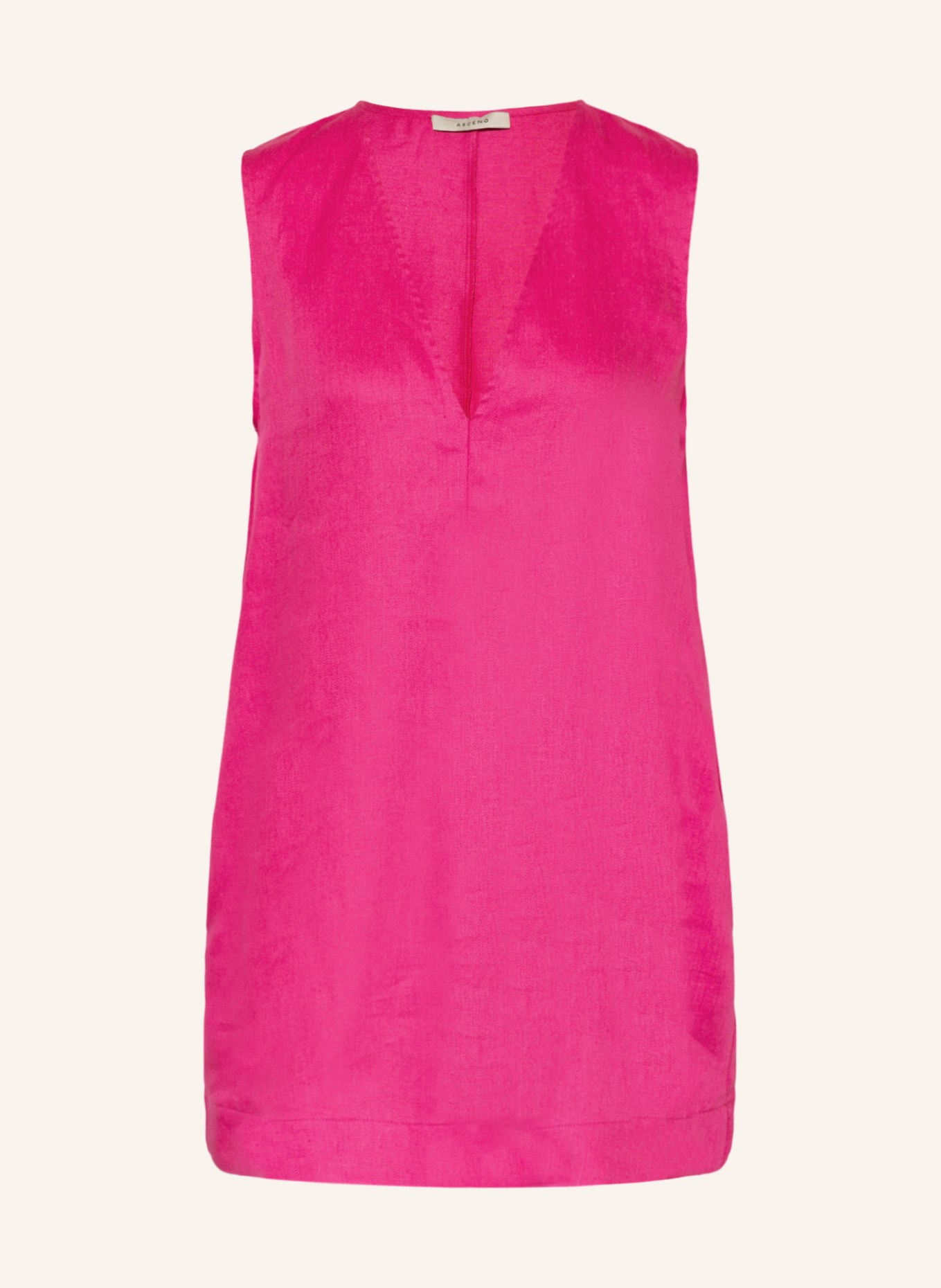 ASCENO Blouse top THE DERYA made of linen, Color: PINK (Image 1)