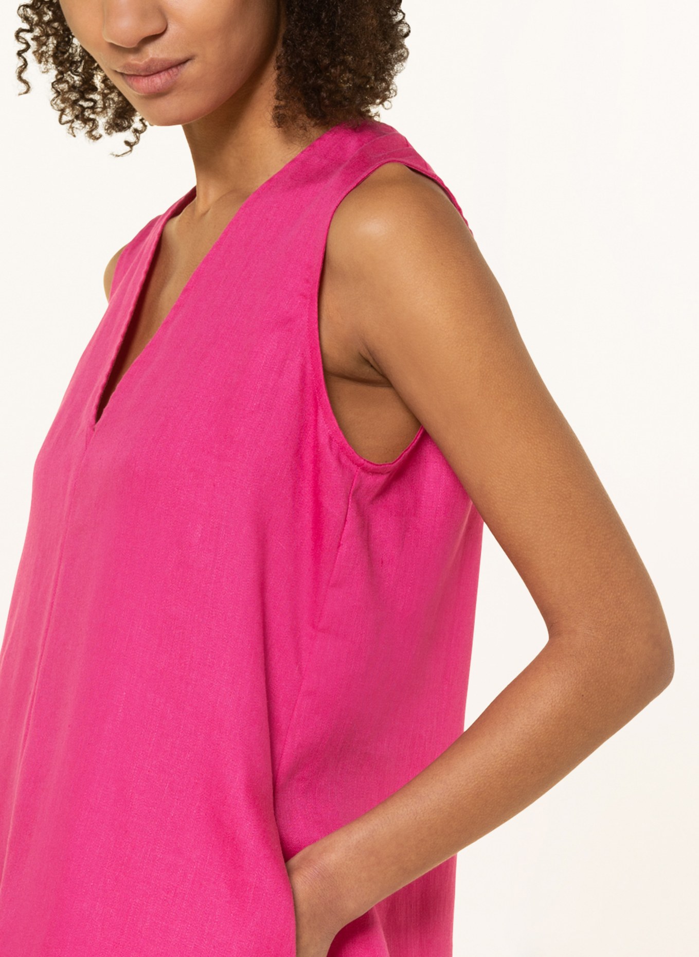 ASCENO Blouse top THE DERYA made of linen, Color: PINK (Image 4)