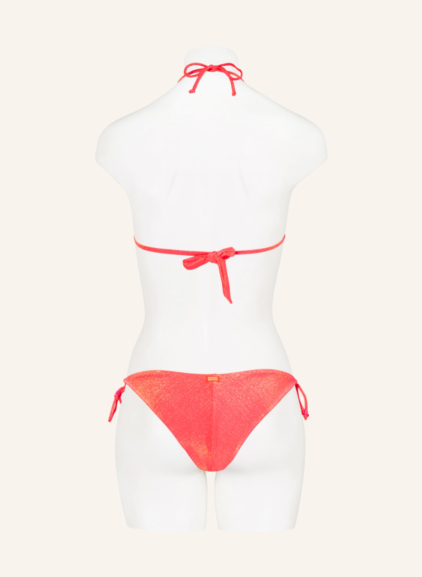BANANA MOON Triangle bikini top SEAGLITTER RICO , Color: NEON PINK (Image 3)