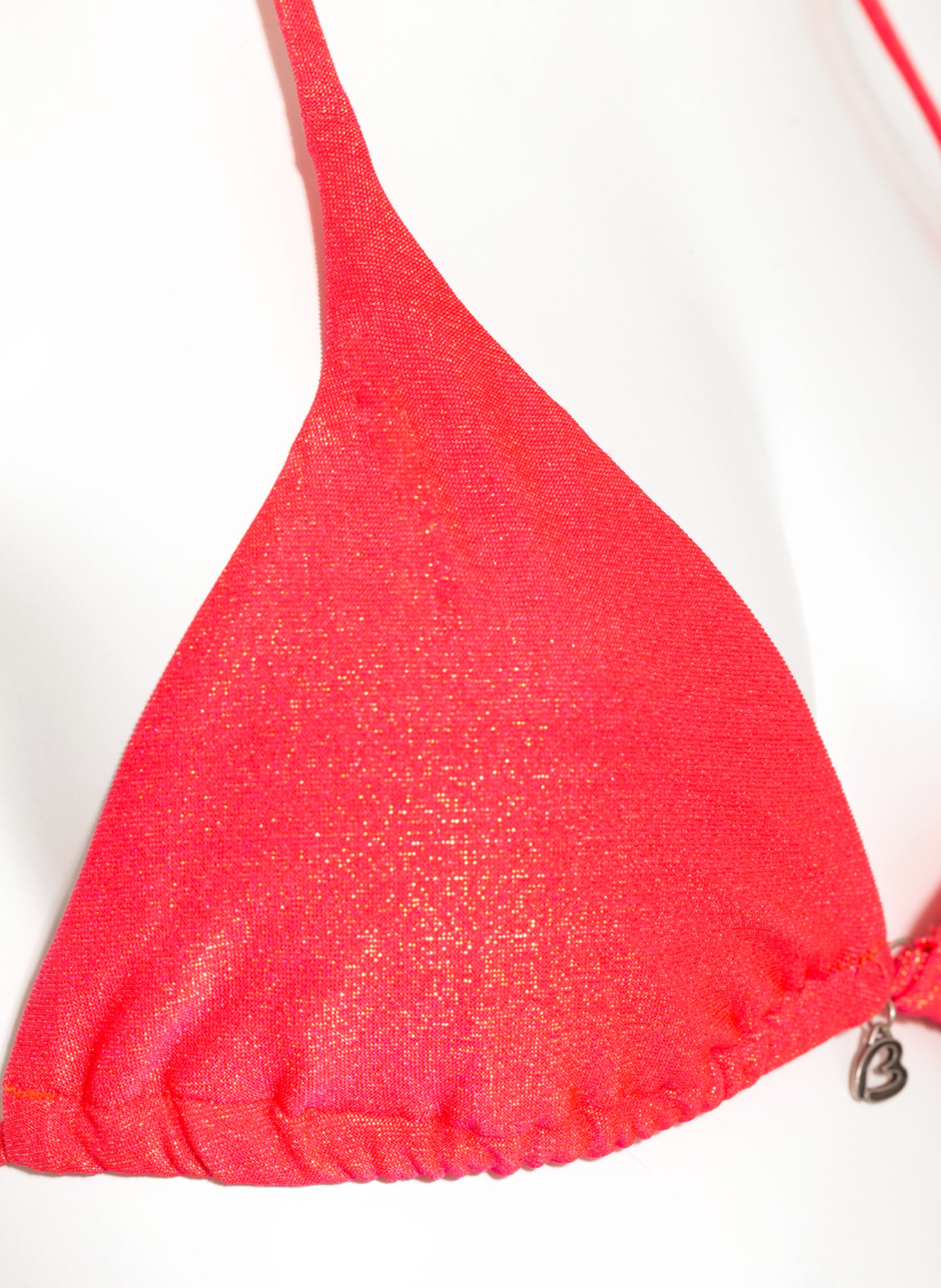 BANANA MOON Triangle bikini top SEAGLITTER RICO , Color: NEON PINK (Image 4)
