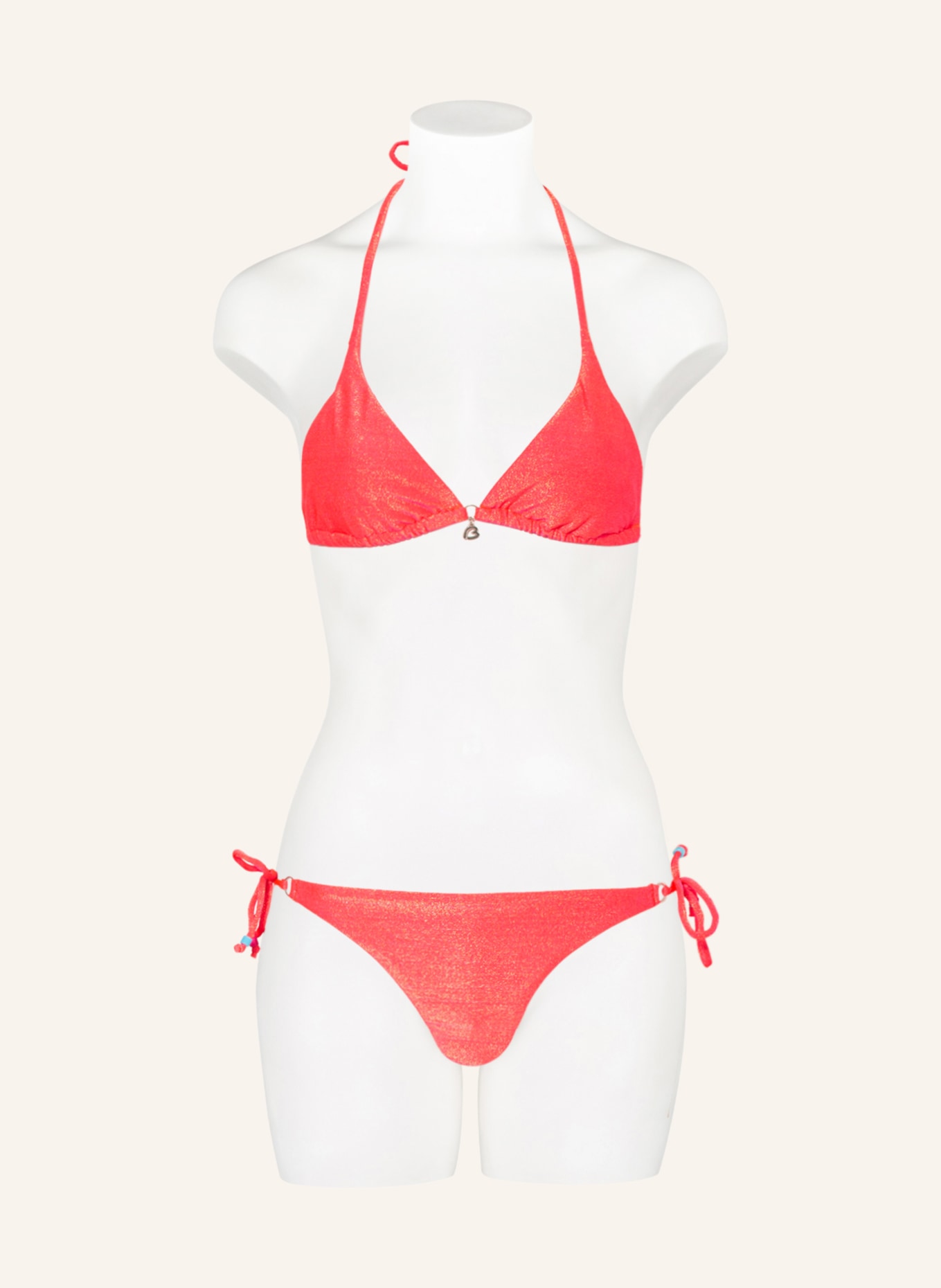 BANANA MOON Triangle bikini bottoms SEAGLITTER LINA , Color: NEON PINK (Image 2)
