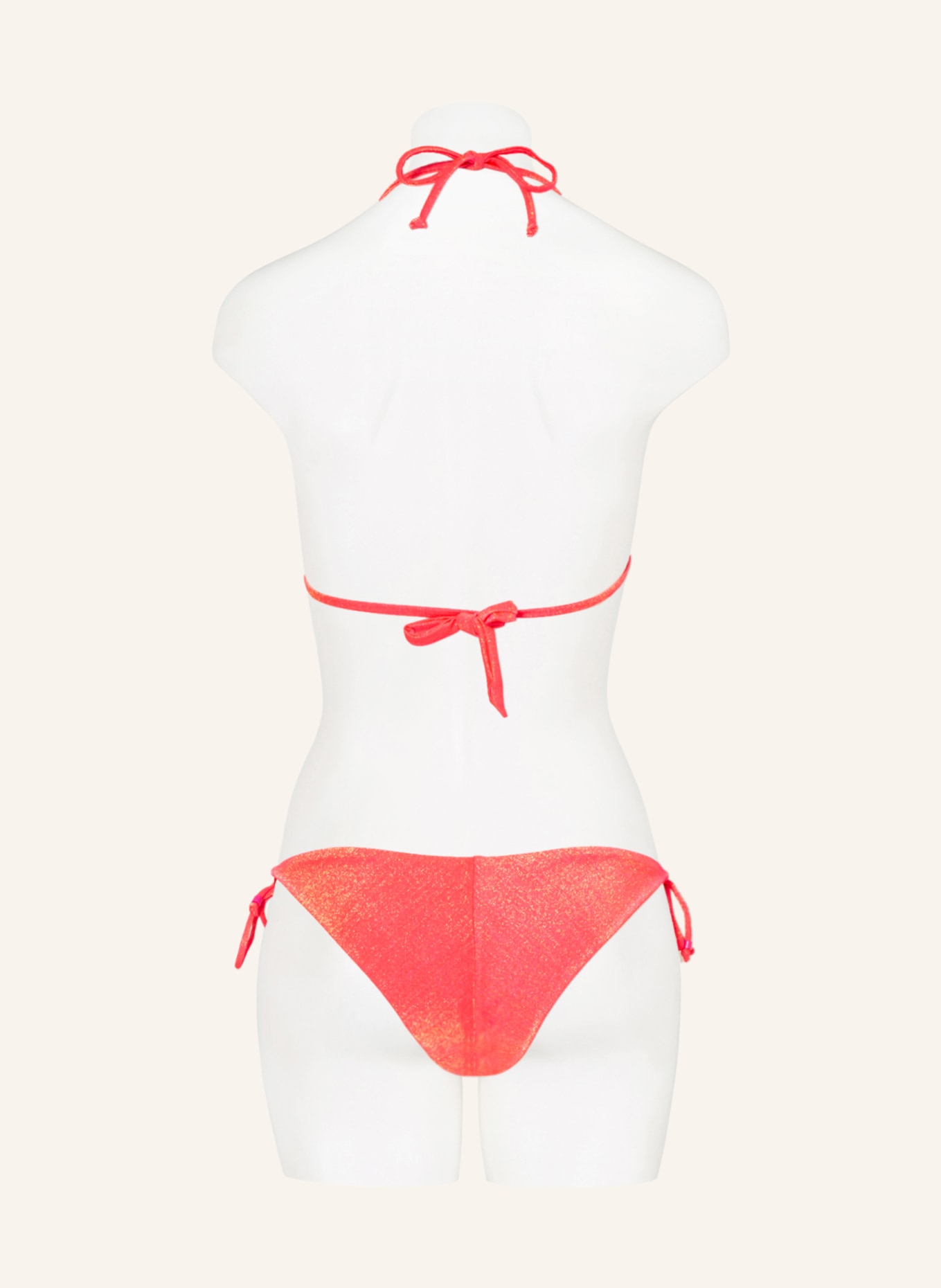 BANANA MOON Triangle bikini bottoms SEAGLITTER LINA , Color: NEON PINK (Image 3)