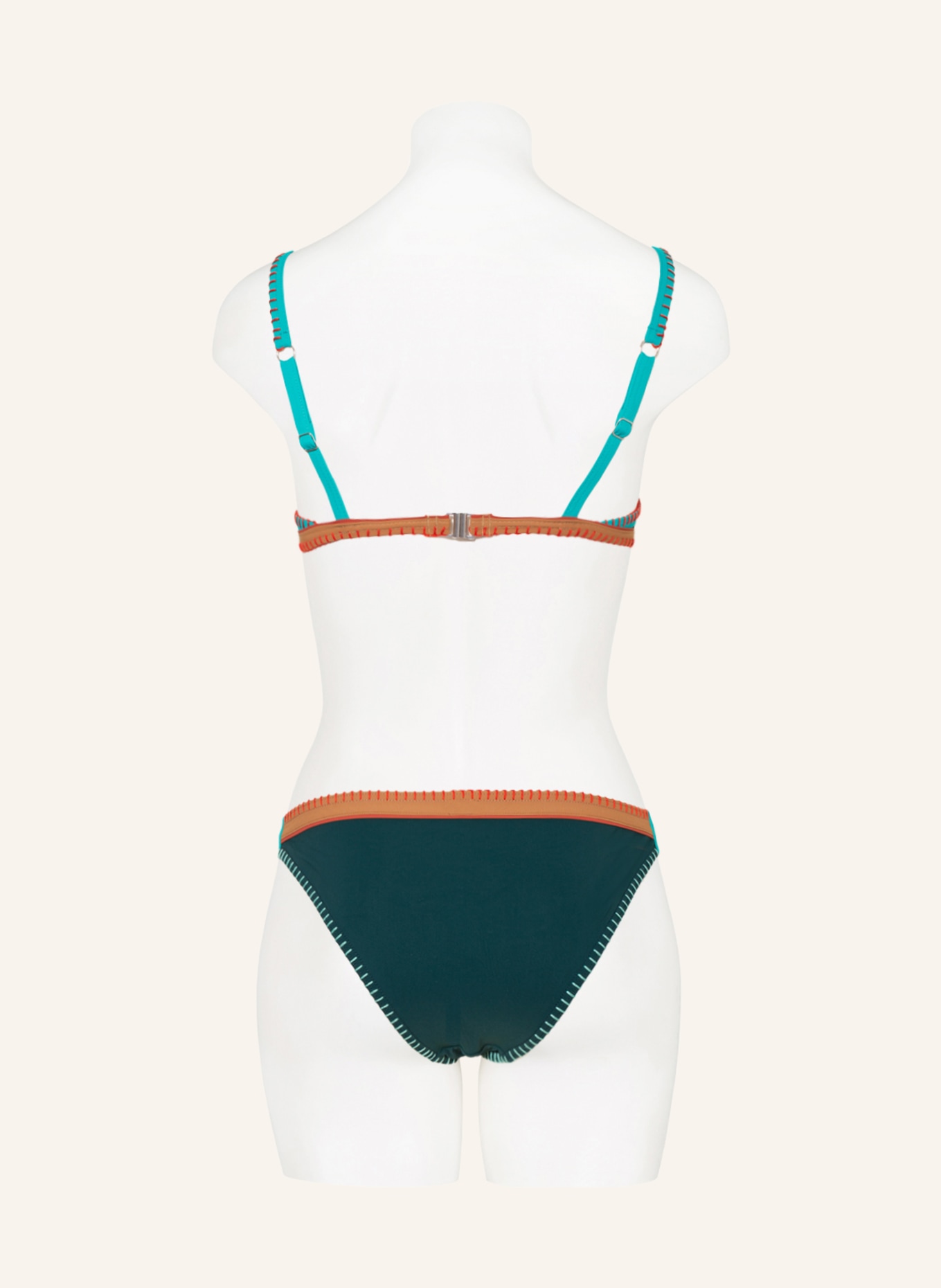 BANANA MOON Basic-Bikini-Hose TEKNICOLOR FRESIA, Farbe: DUNKELGRÜN/ BRAUN/ PETROL (Bild 3)