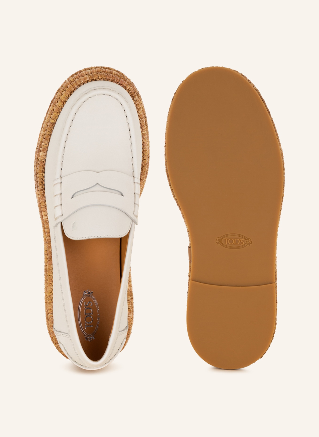 TOD'S Platform loafers, Color: CREAM (Image 5)