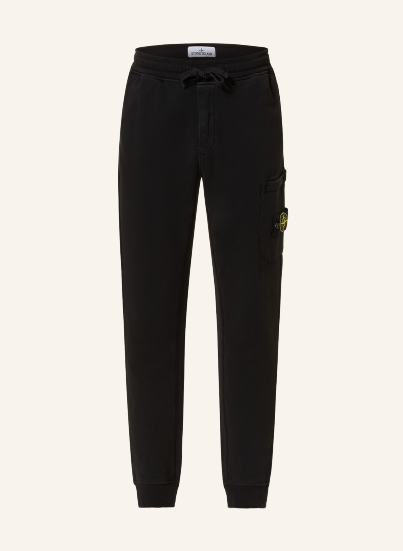 STONE ISLAND Sweatpants, Color: BLACK (Image 1)