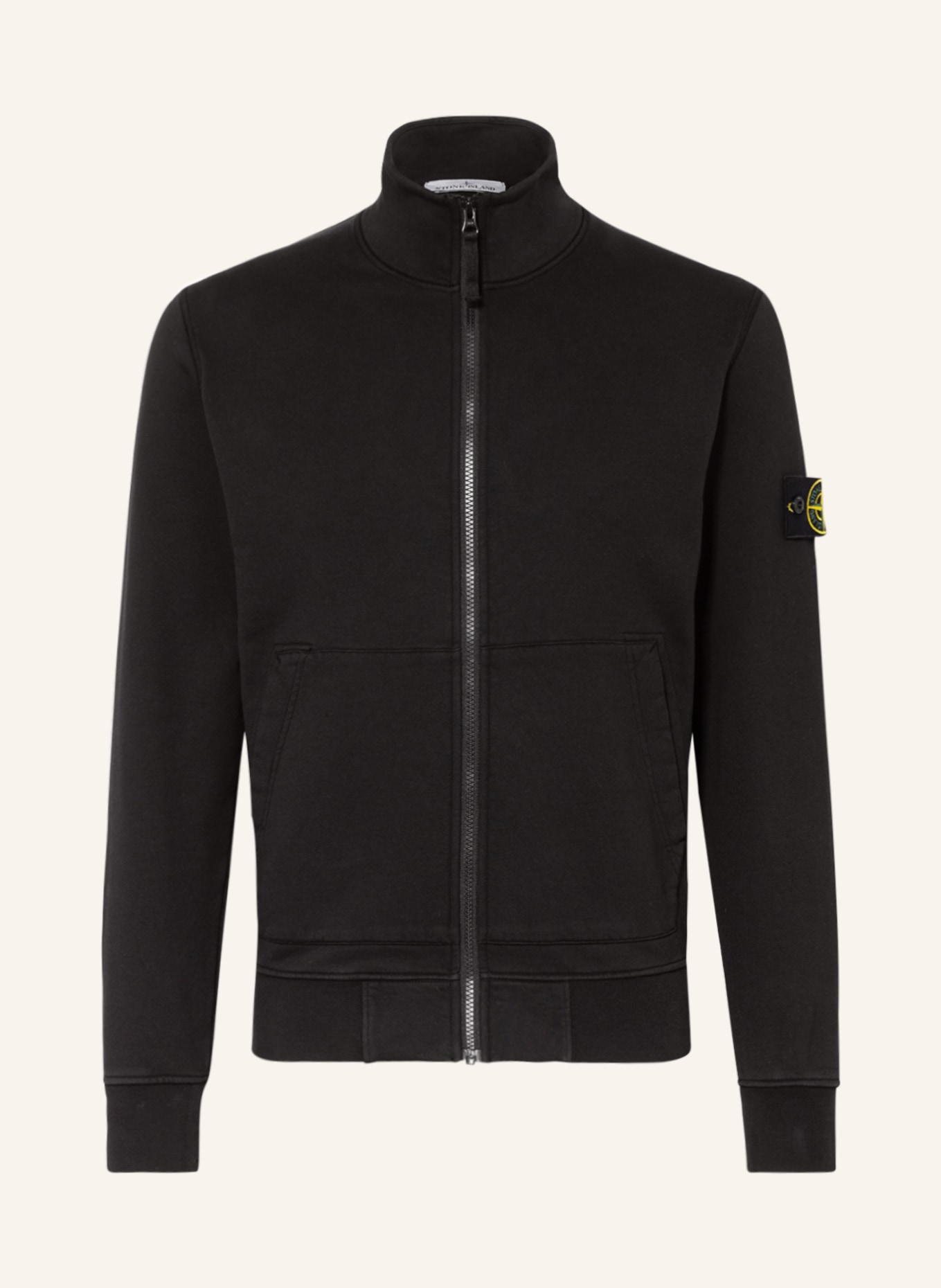 STONE ISLAND Sweat jacket, Color: BLACK (Image 1)