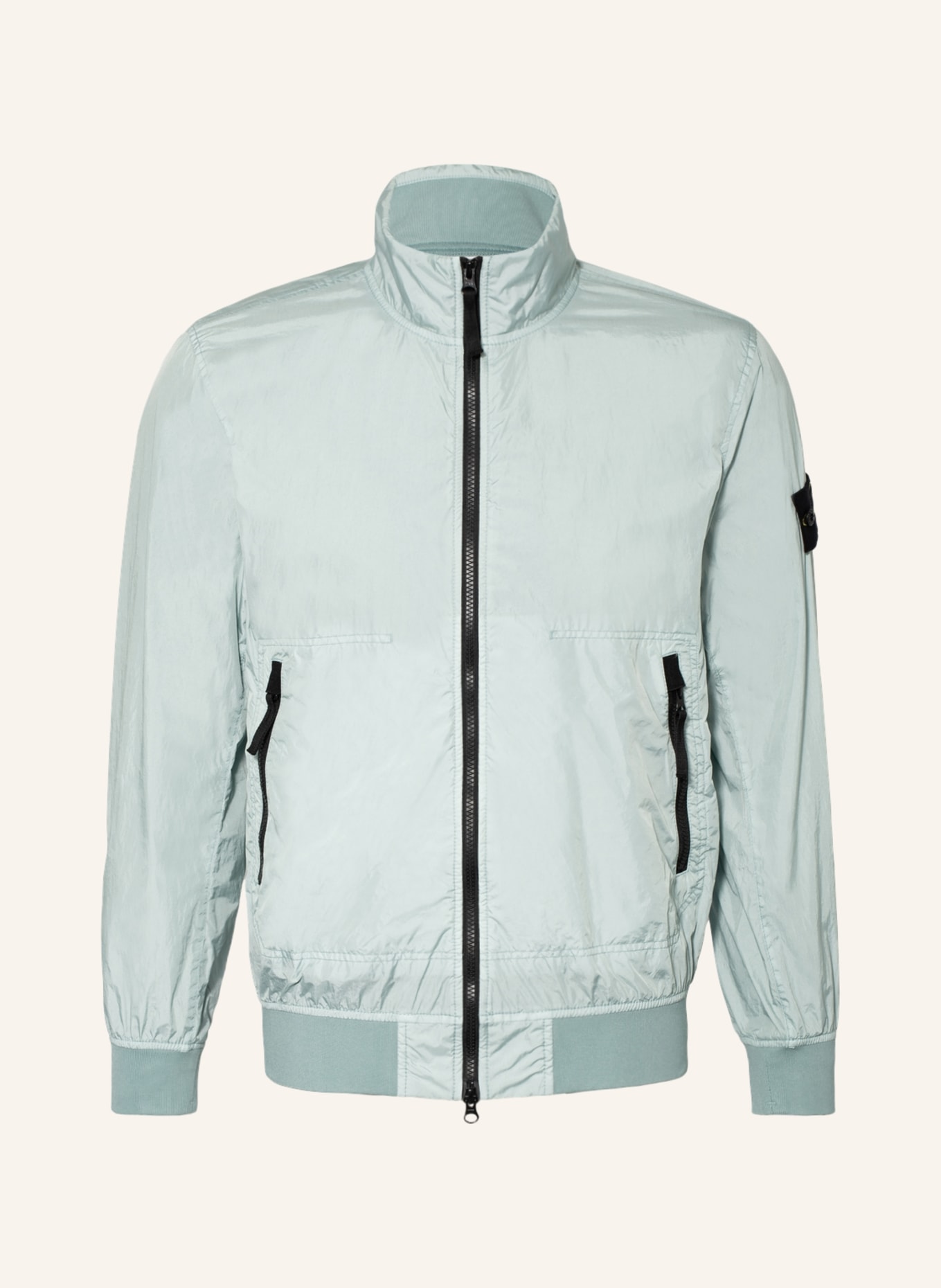 STONE ISLAND Bomber jacket, Color: GRAY (Image 1)